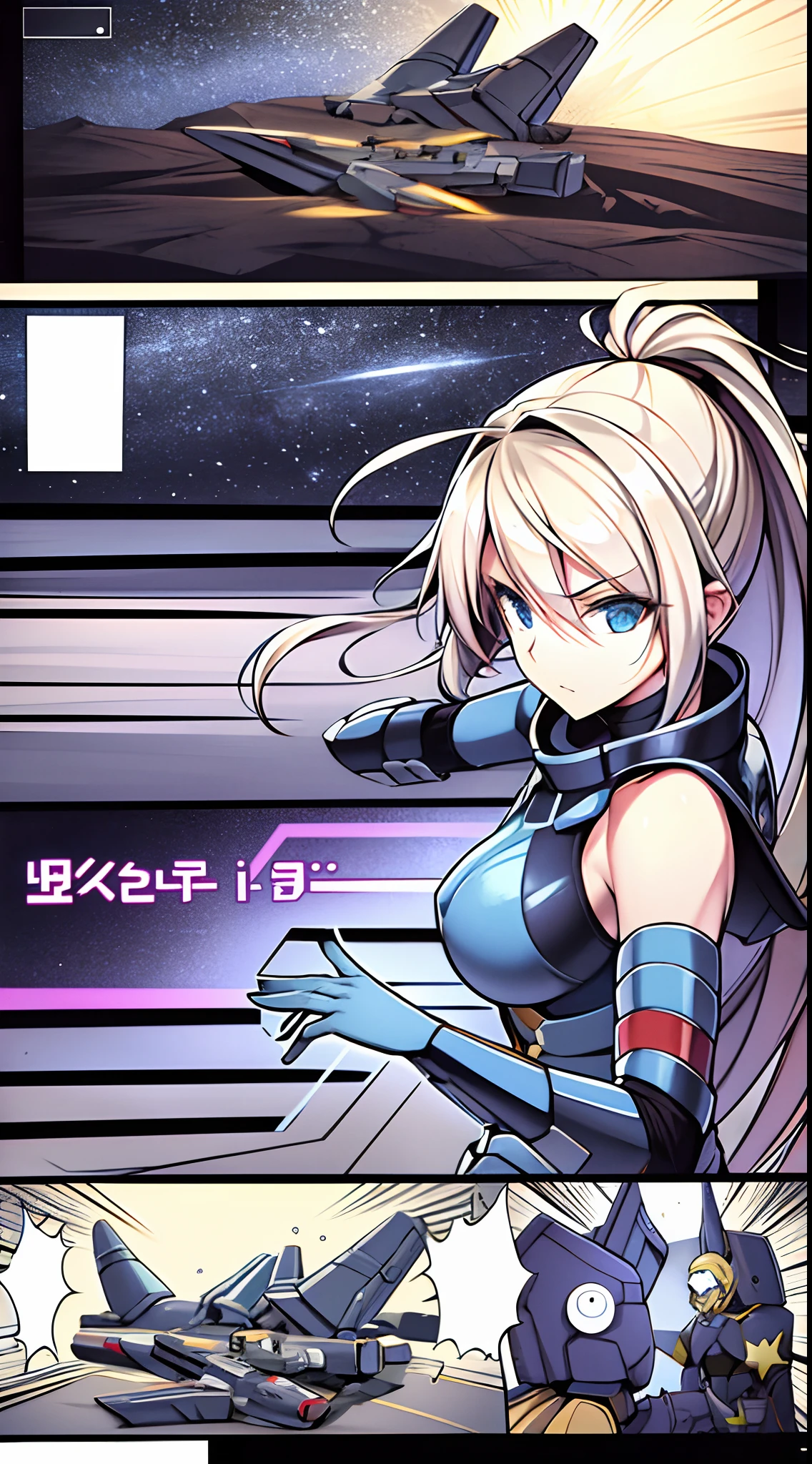 Star Warrior,Spaceship,combats,opening fire,blasts,heavenly body