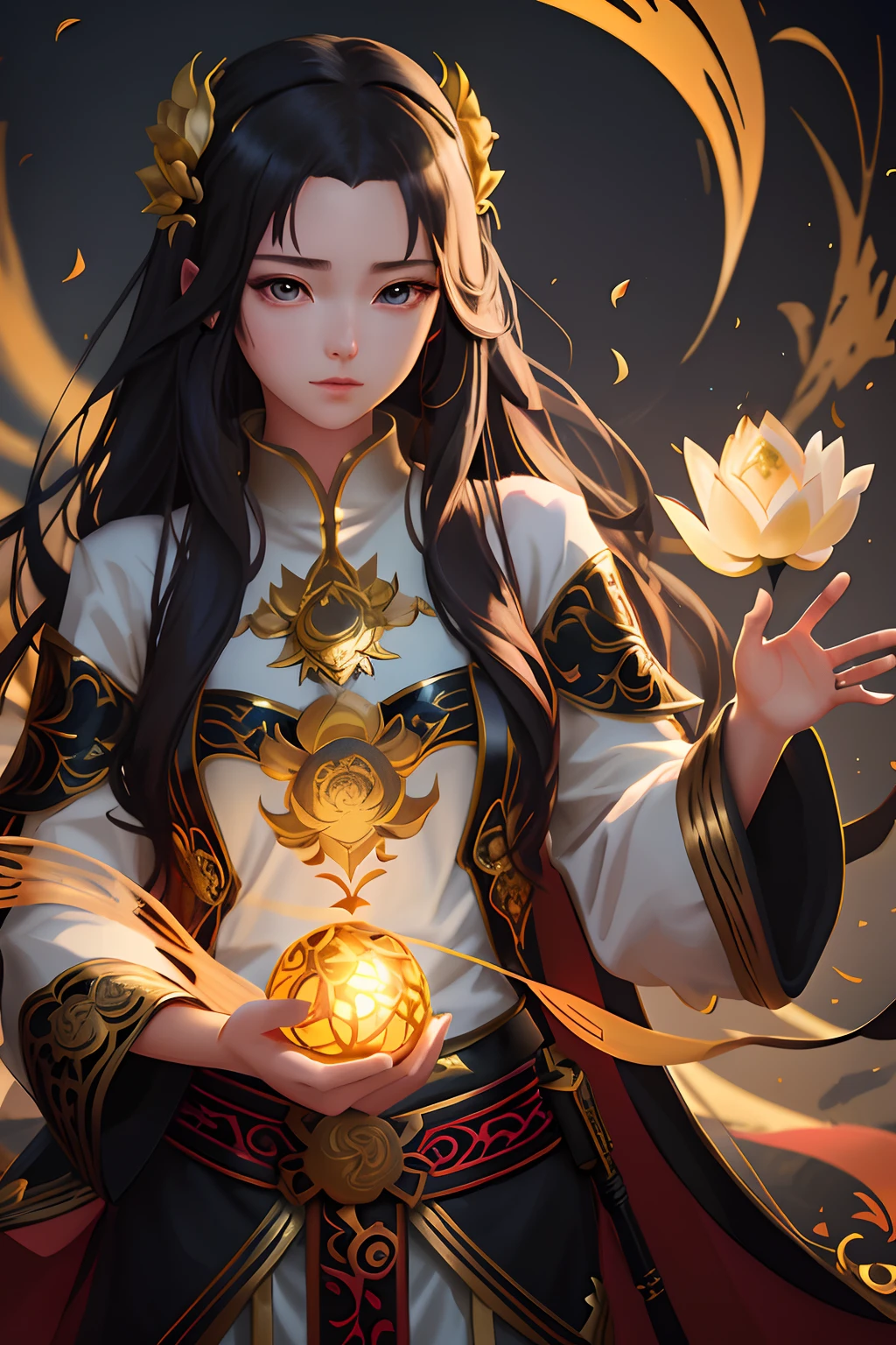 gilded lotus princess, Art germ. anime illustration