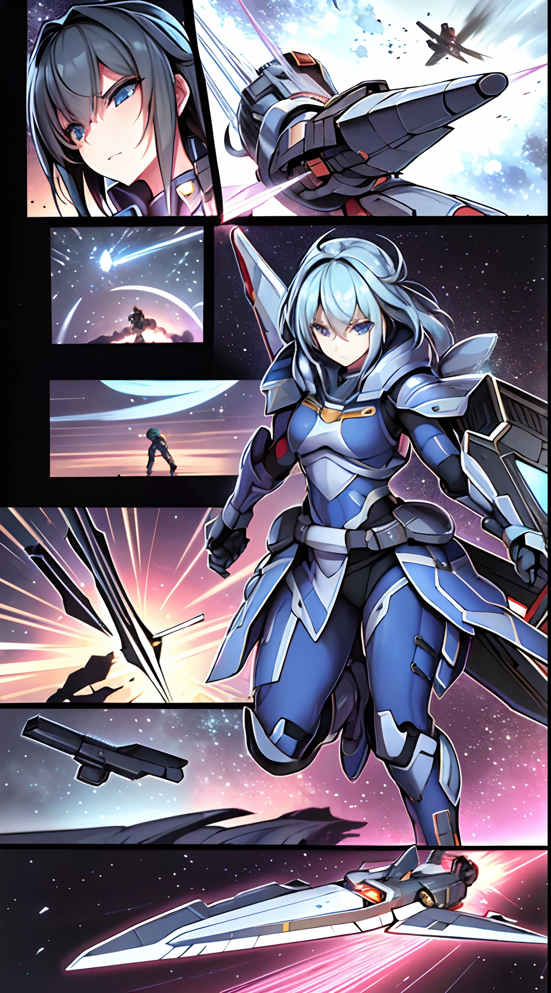 Star Warrior,Spaceship,combats,opening fire,blasts,heavenly body