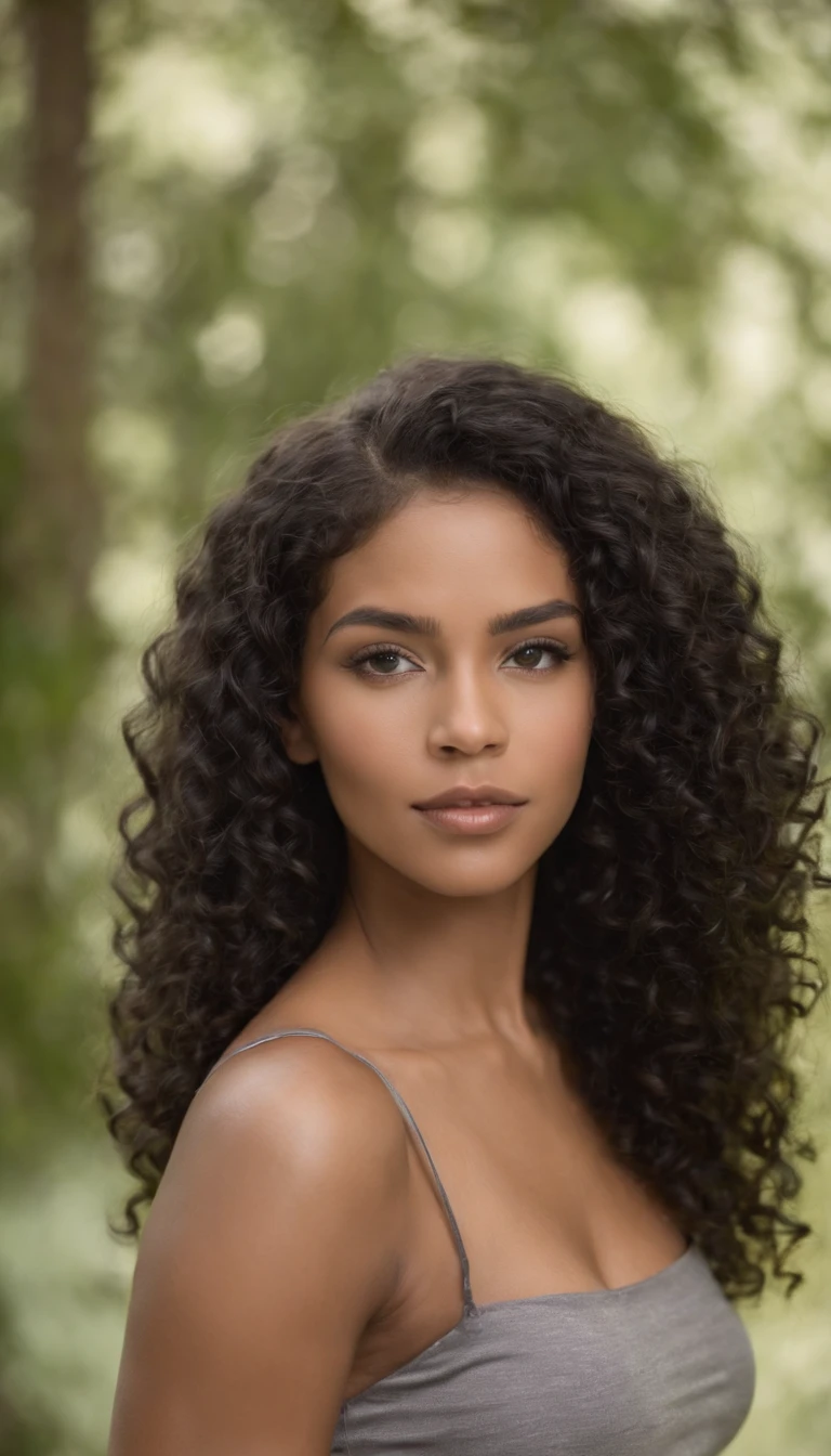 A beautiful and amazing black Brazilian woman，Portrait of the upper body，Kostenlose Locken, schwarzes lockiges Haar, (dunkles, Shorter, lockiges Haar), Wildes schwarzes langes lockiges Haar, Multiversales Haar, Brasilianisch, Kurzes schwarzes lockiges Haar, Lockiges schwarzes Haar, Locken, welliges Haar ausgebreitet, Barocke Locken, Locken, Lockig, Helles, lockiges Haar, Haarstruktur, lockiger Pony full body pic sexy bikini