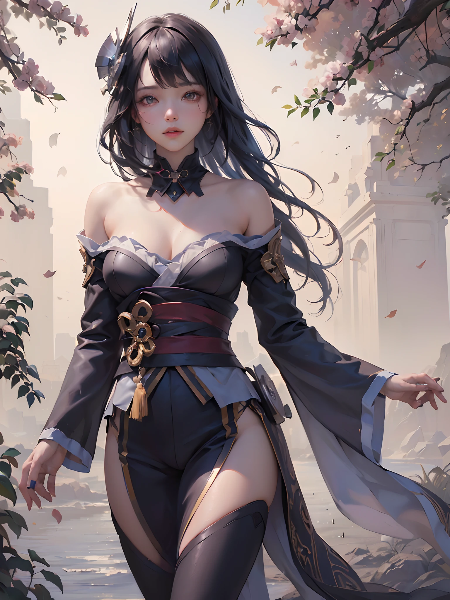 ((top-quality)), (((masterpiece)), (detaileds: 1.4), 3D, Beautiful Cyberpunk Woman Image, bob cuts, Broken black tights, leather clothes, Electromechanical, nffsw(HighDynamicRange), Ray traching, NVIDIA RTX, Hyper-Resolution, Unreal 5, Sub-surface scattering, PBR Texture, Postprocess, Anisotropy Filtering, depth of fields, Maximum sharpness and acutance, Multilayer Texture, Albedo and Highlight Maps, Surface Coloring, Accurate simulation of light-material interactions, perfectly proportions、octane renderings、two tone lighting、Large aperture、Low ISO、White Balance、thirds rule、8K Raw、masterpiece、top-quality、(8k extremely detailed CG unit wallpaper)(top-quality)、(The best illustrations)、(Best Shadows)