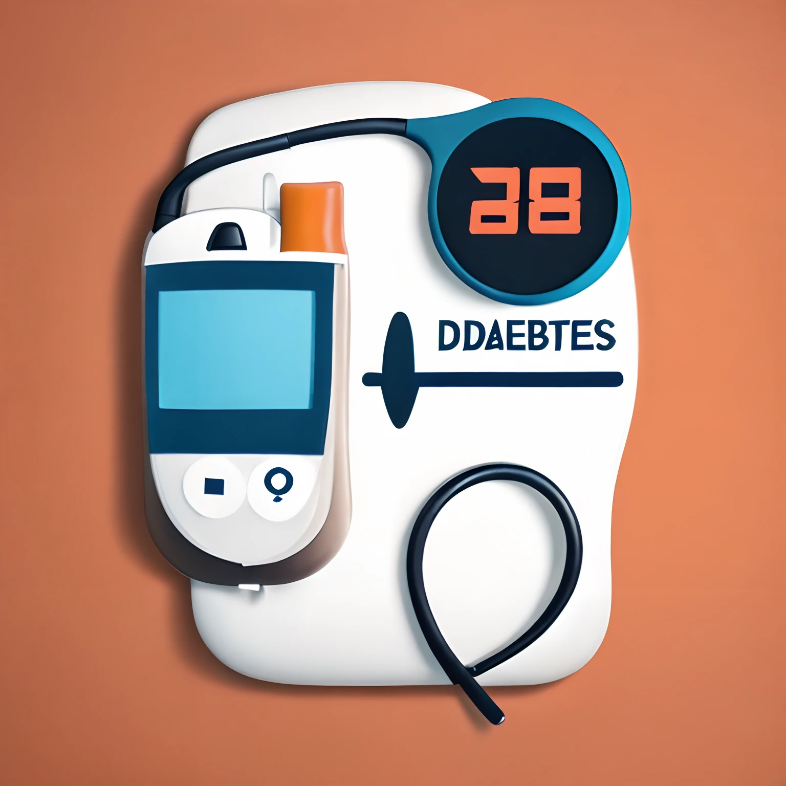 diabetes, complications of diabetes, minimalistic style