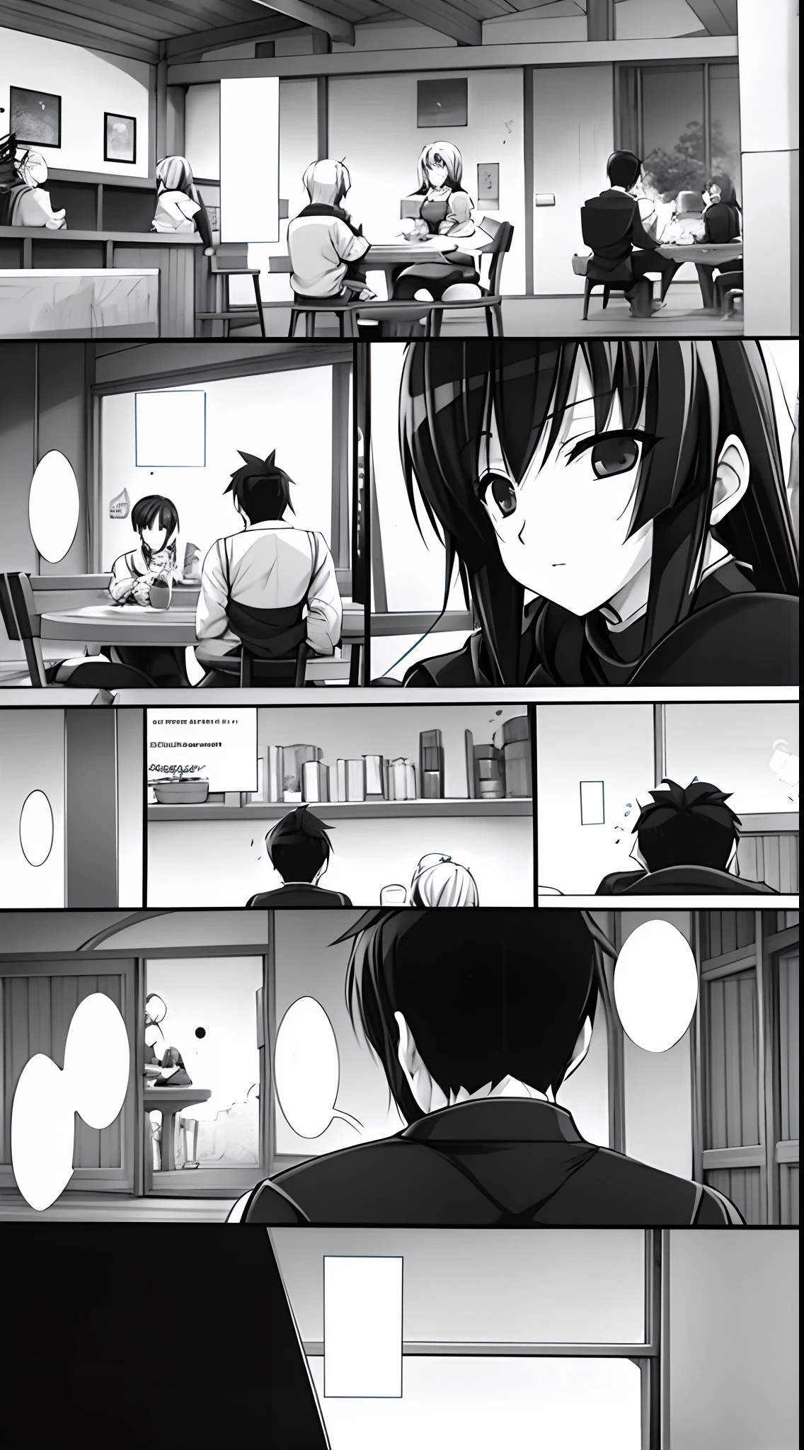 Cafe,A couple,Vivid dialogue,kawa