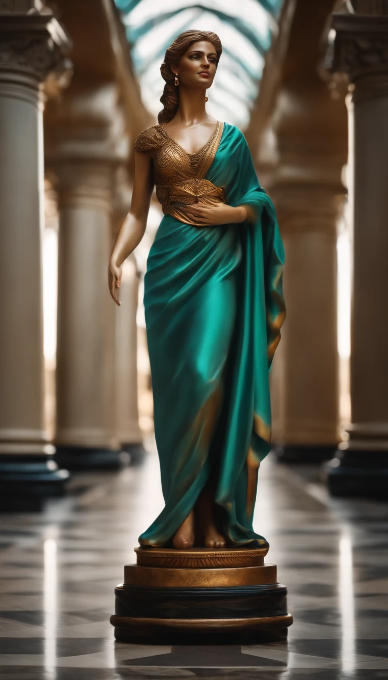 estatua grega com roupas modernas、qualidade superior、Qualidade de imagem superior、a parte superior do corpo, Standing