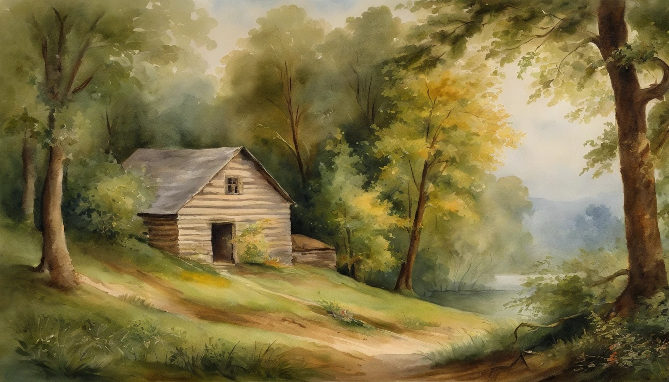 summer scene Asher Brown Durand, Camille Pissarro style