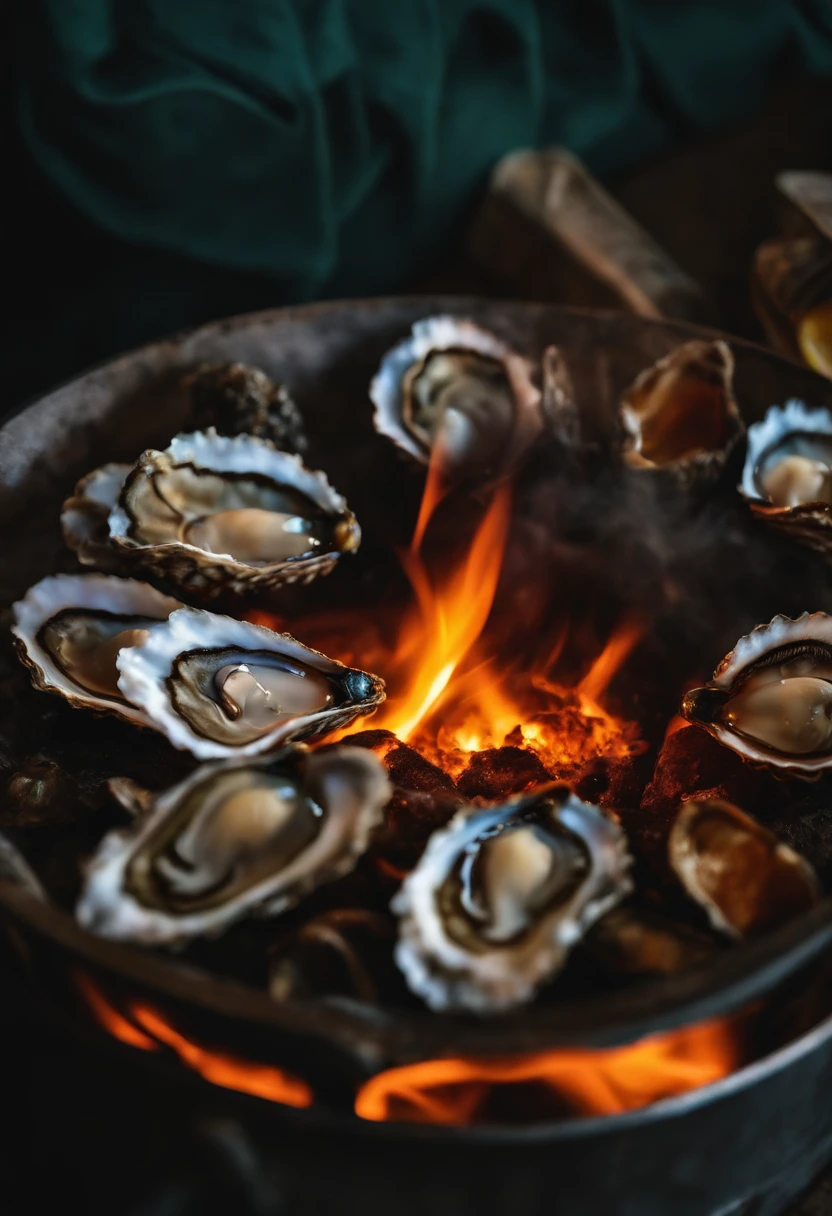 Oyster burning
