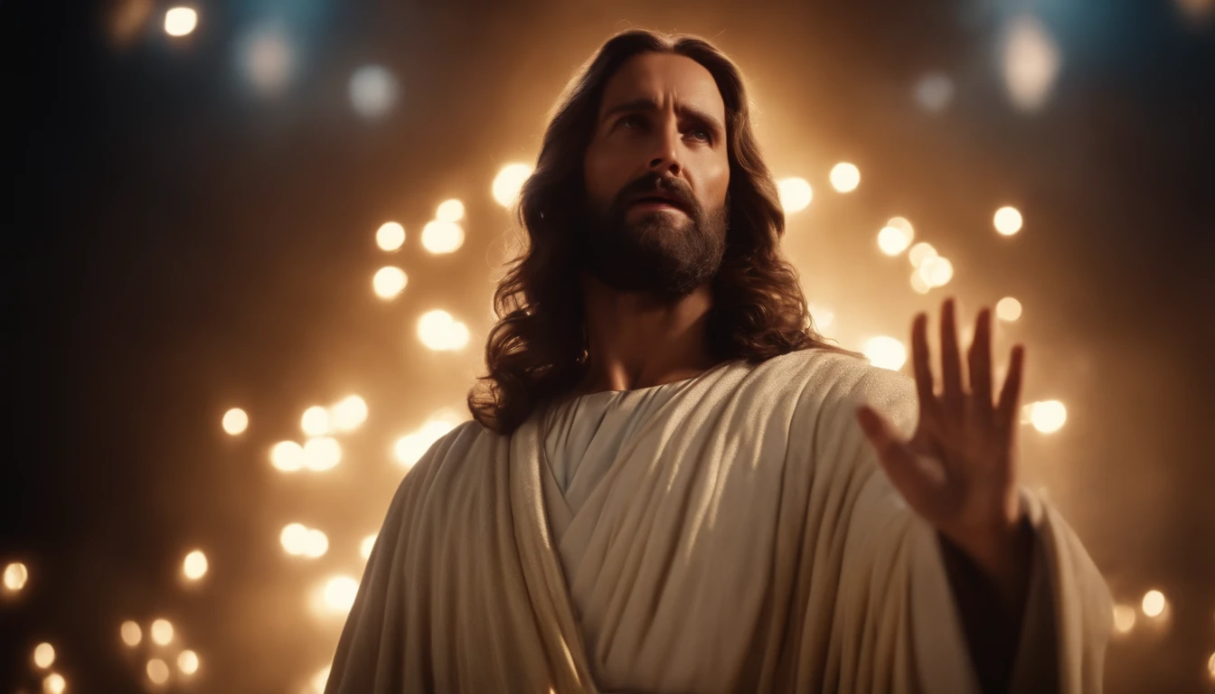 reigning of Christ on earth, be shining, realistic, 8k, cinematic