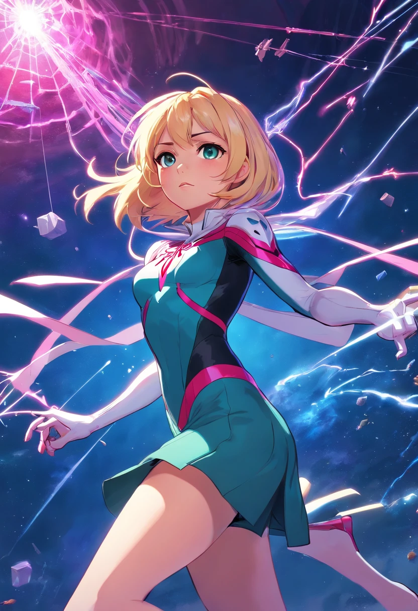 Spidergwen , Battle angel, episch, in space ,High quality