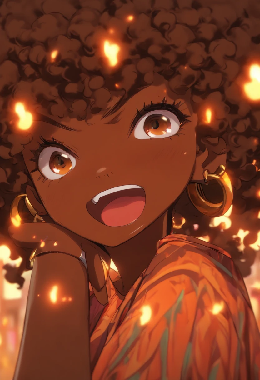 ((((masterpiece, best quality, ultra high-resolution)))), unity 8k wallpaper, detailed beautiful eyes,
 nsfw,
 looking up at viewer, from above, (focus on the face), upper body, ((((frontlight)))),
 (((((black slime, fusion of girl and black slime, black slime girl))))), 1girl, (((very dark skin))), ((dark brown hair)), long hair, (dark brown eyes), detailed eyebrows, large breasts, nude, naughty smile, closed mouth,
 in the chocolate, steam
,shiny skin, shiny body