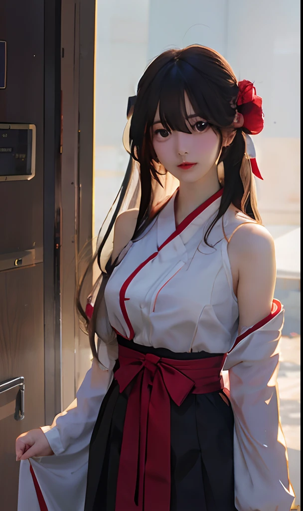 history、Twin tails, masterpiece, chest, Red eyes, Japanese sword、Two-Way