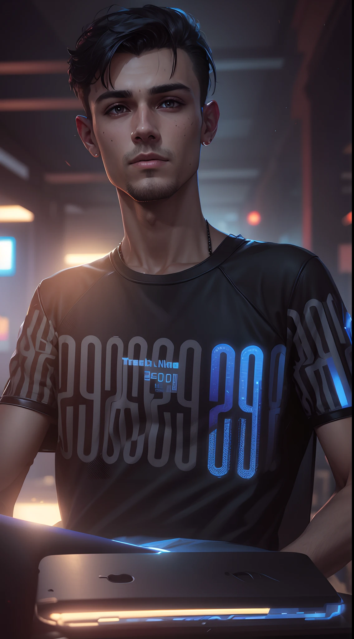 Change background cyberpunk handsome boy realistic face,8k ultra realistic