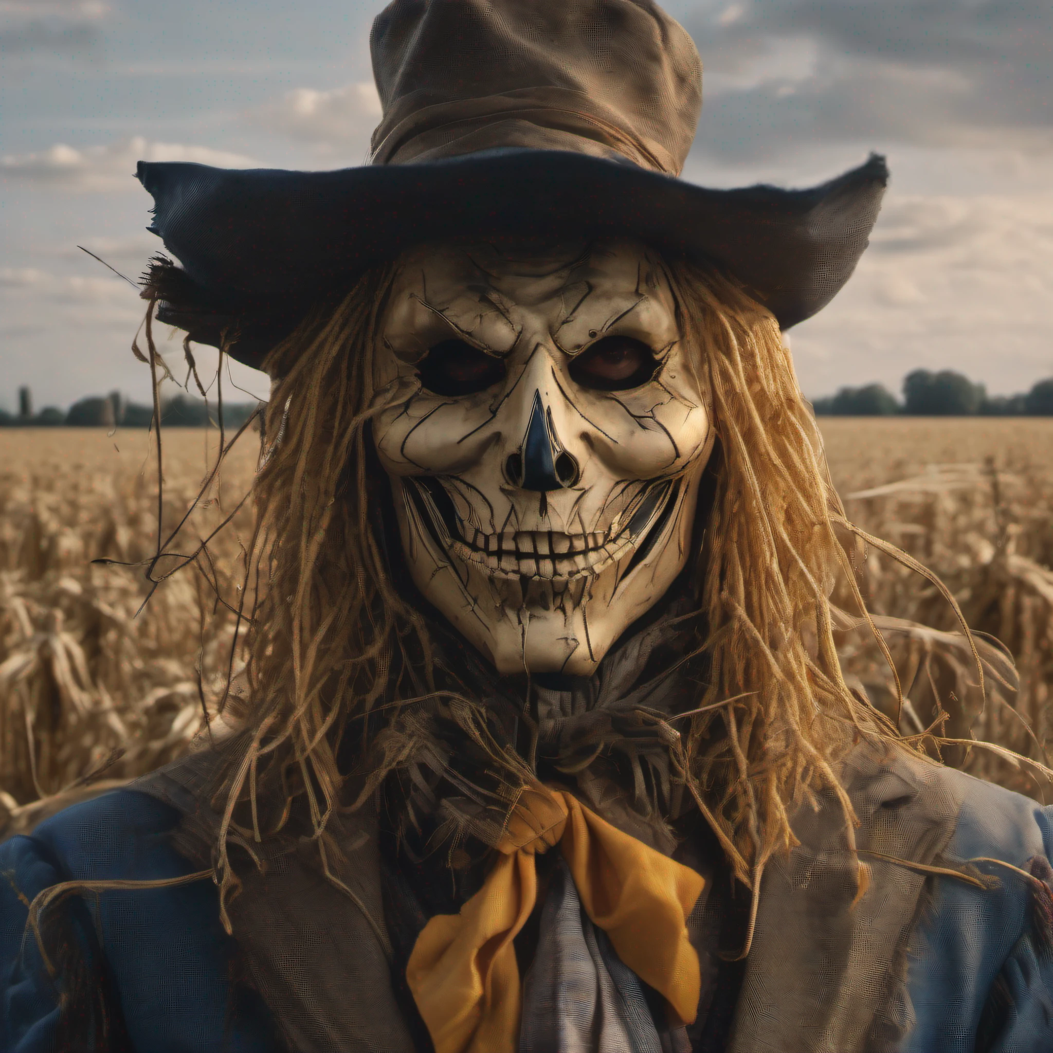 a portrait of DC´s Scarecrow , intrinsic details,masterpiece,hyper realistic, hd, 8k