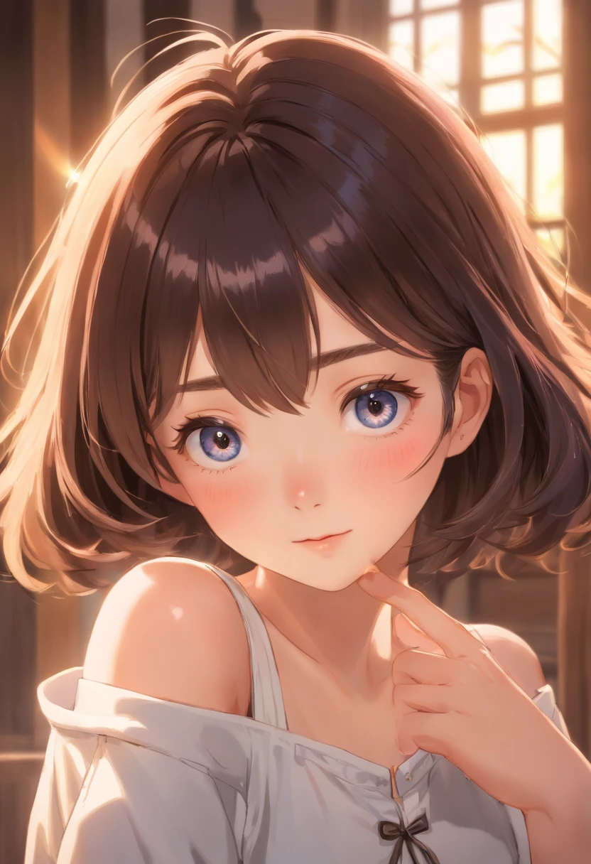 (RAW photo, best quality),(realistic, photo-realistic:1.3), masterpiece, an extremely delicate and beautiful, extremely detailed, CG, unity , 2k wallpaper, Amazing, finely detail, light smile, extremely detailed CG unity 8k wallpaper, huge filesize, ultra-detailed, highres, absurdres, soft light, short hair, short bang, black hair, floating hair novafrogstyle, beautiful detailed girl, detailed fingers, extremely detailed eyes and face, beautiful detailed nose, beautiful detailed eyes, long eyelashes, light on face, looking at viewer, closed mouth, 1girl, cute, young, mature face, full body, small breasts, realistic face, realistic body, beautiful detailed thigh, ulzzang-6500-v1.1, lora:koreanDollLikeness_v15, costume : collared shirt, black eyes