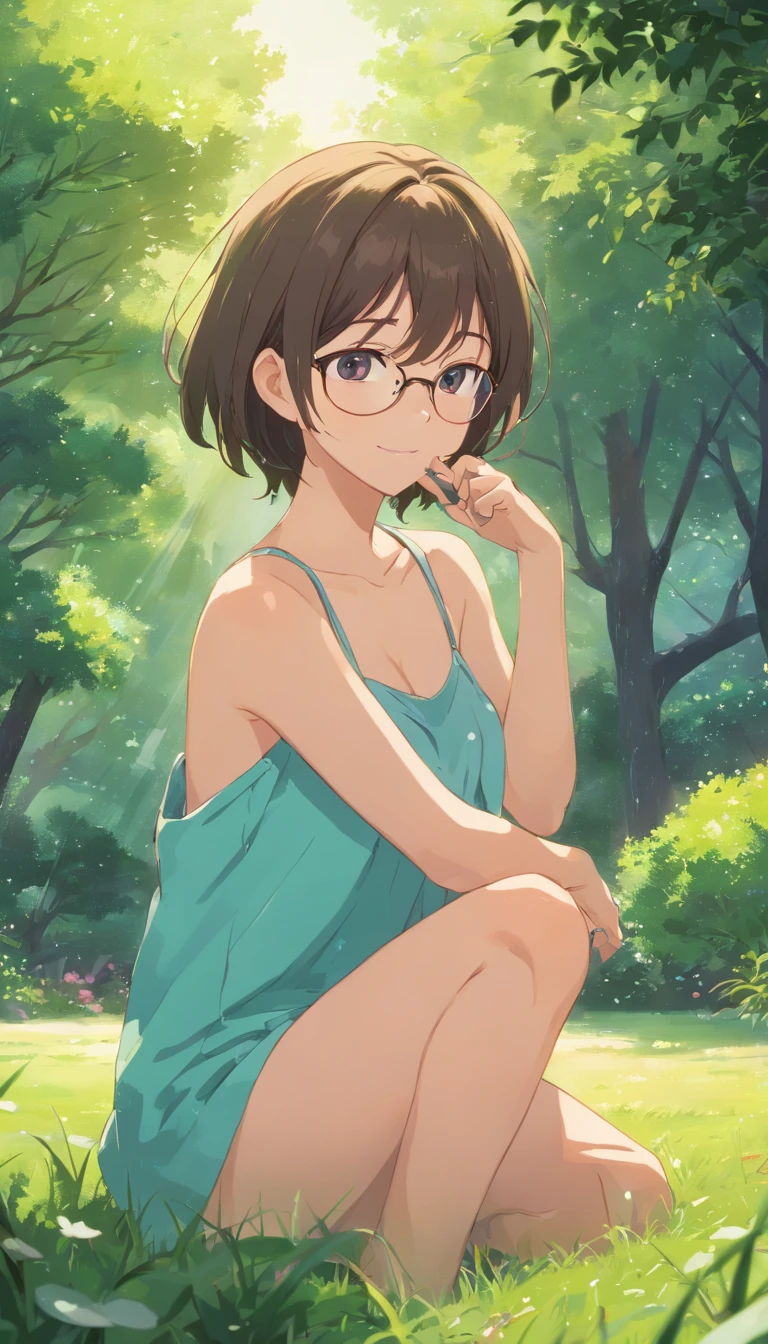 masterpiece, best quality, Extremely detailed, illustration,, Hanekawa short-haired cat, 1 Girl, whole body, , black eyes, Colorful hair, Black Hair, White hair,, swimsuit,, Detailed background, Marketing style, beach, Sunset,