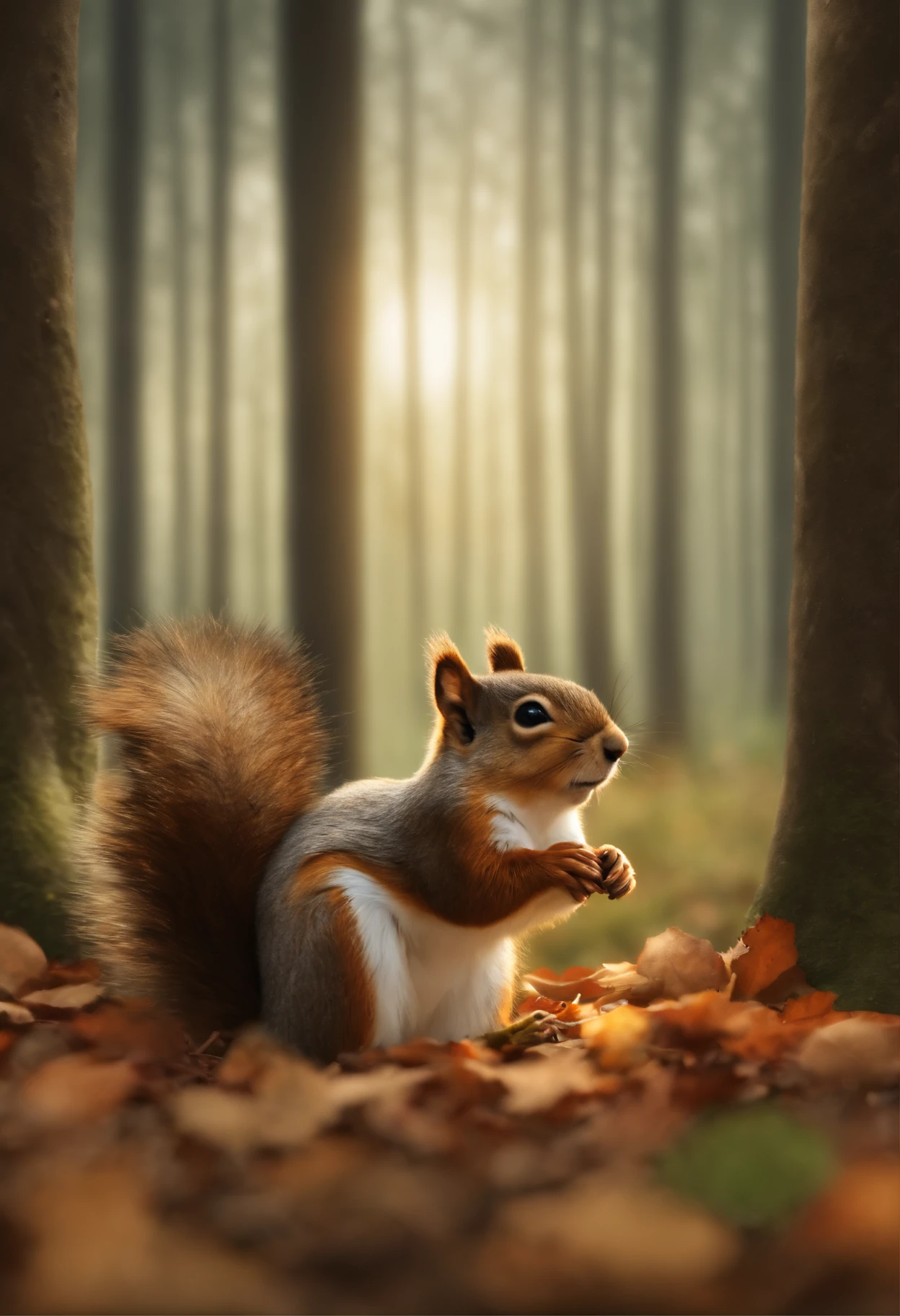 Of course, Here is an audio version summarized the story in less than two minutes :
Narrateur : Once upon a time in a beautiful forest there was a little squirrel named Timmy. Timmy adorait l'automne, quand les noisettes tombaient des arbres. Un jour, he met a sad bird named Oliver, who had lost his nest in a storm. Timmy decided to help him by sharing his food and burrow..
Narrateur : Oliver construisit un nouveau nid, ils devinrent amis, and Timmy understood that generosity brings joy and friendship.. He continued to be generous and lived happily with his friends..
Narrateur : La fin.
I hope this version is suitable !