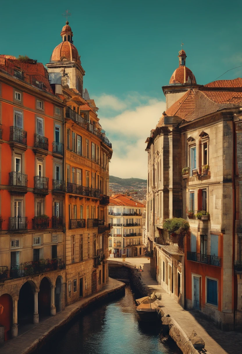Create an illustrative image with the following information: Cidade de Vigo, Matim Codax e o Trovadorismo.