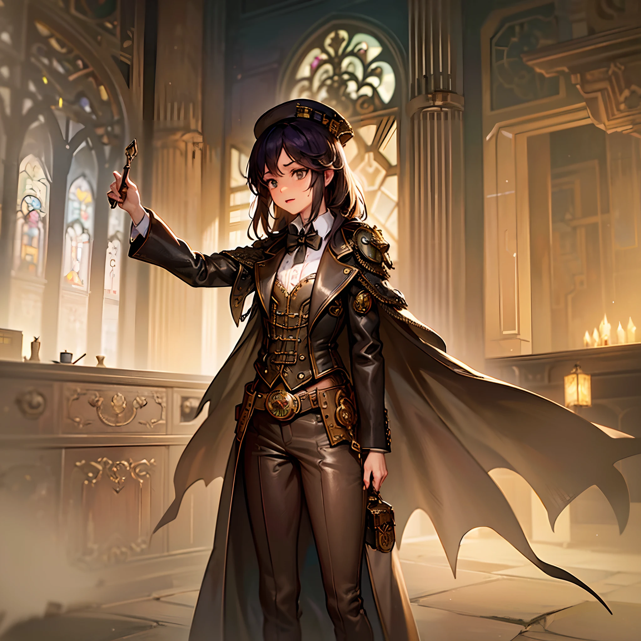 arte de fantasia, tiro muito grande angular, Pintura, circunstanciado , Arte desviante, vencedor do concurso, Conceito-Arte, , Tim Hildebrandt, fantasia, ((((Cidade Steampunk)))),,Durante o dia,, Dream realism, art stations ,, O estilo de Adriano Everson ,non-aesthetic architecture, cinematic Film still from,Greg Rutkovsky, Criar que lembra《Harry Potter》The film's setting, Diagon Alley e Gringotts exterior,Use intricate details and dynamic design,Immerse your audience in a magical world. An illustration depicting a《Harry Potter》The astonishment and confusion evoked by the film.