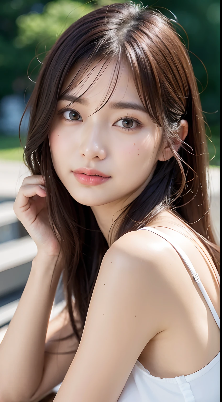 (natta:1.7), east asian architecture, 1female,Sitting on tatami mats, （cheongsam）, brunette color hair，（hair between eyes）, Pull back, lip flap,  20yr old,Beautiful fingers,Beautiful long legs,Beauty body，pretty nose，Beautiful character design，perfect  eyes，s the perfect face，looking at viewert，（Innocent_Big_Eyes：1.0），（Light_Smile：0.3），offcial art，Very detailed CG unity 8K wallpaper，Perfect litthing，Extremely colorful，Bright_Front_face_lighting，（tmasterpiece:1.0),(Best_quality:1.0), 超A high resolution,4K,ultra - detailed, photography of, 8K, hdr, A high resolution, absurderes:1.2, Kodak Portra 400, filmgrain, The background is blurred out, Bokeh:1.2, lens flare glow, ( vibrant_Color:1.2) (Beautiful,Large_Breasts:1.4), (Beautiful_face:1.5),(Narrow_waistup),RAW photo, thin transparent underwear,