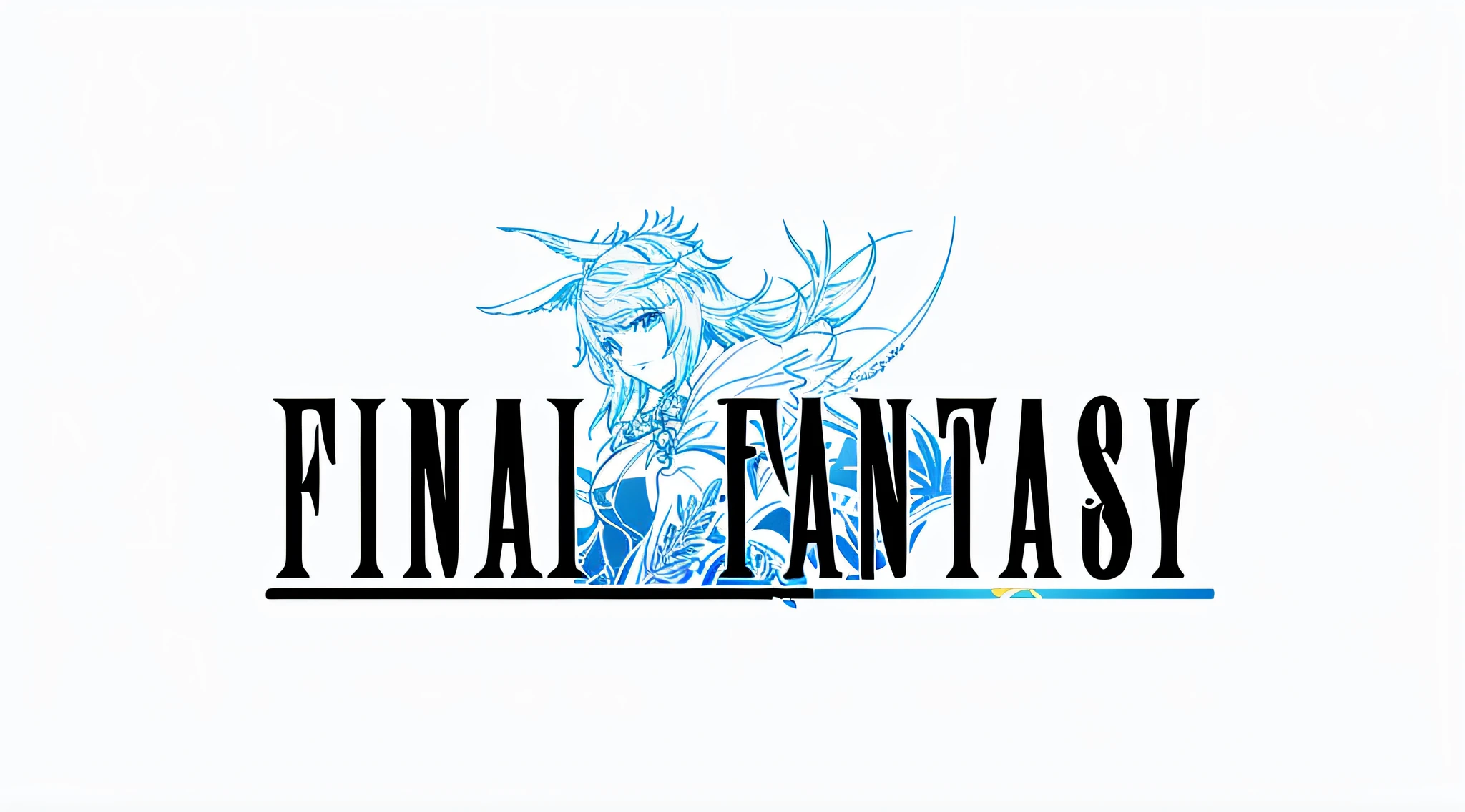 a close up of a logo for the game final fantasy, final-fantasy, final - fantasy, final fantasy, final fantasy face, final fantsy, final fantasy character, final fantasy style, from final fantasy, final fantasy 1 2 style, final fantasy fan art, final fantasy 14 style, ffxiv, final fantasy xiv, final fantasy 1 4, final fantasy artwork concept