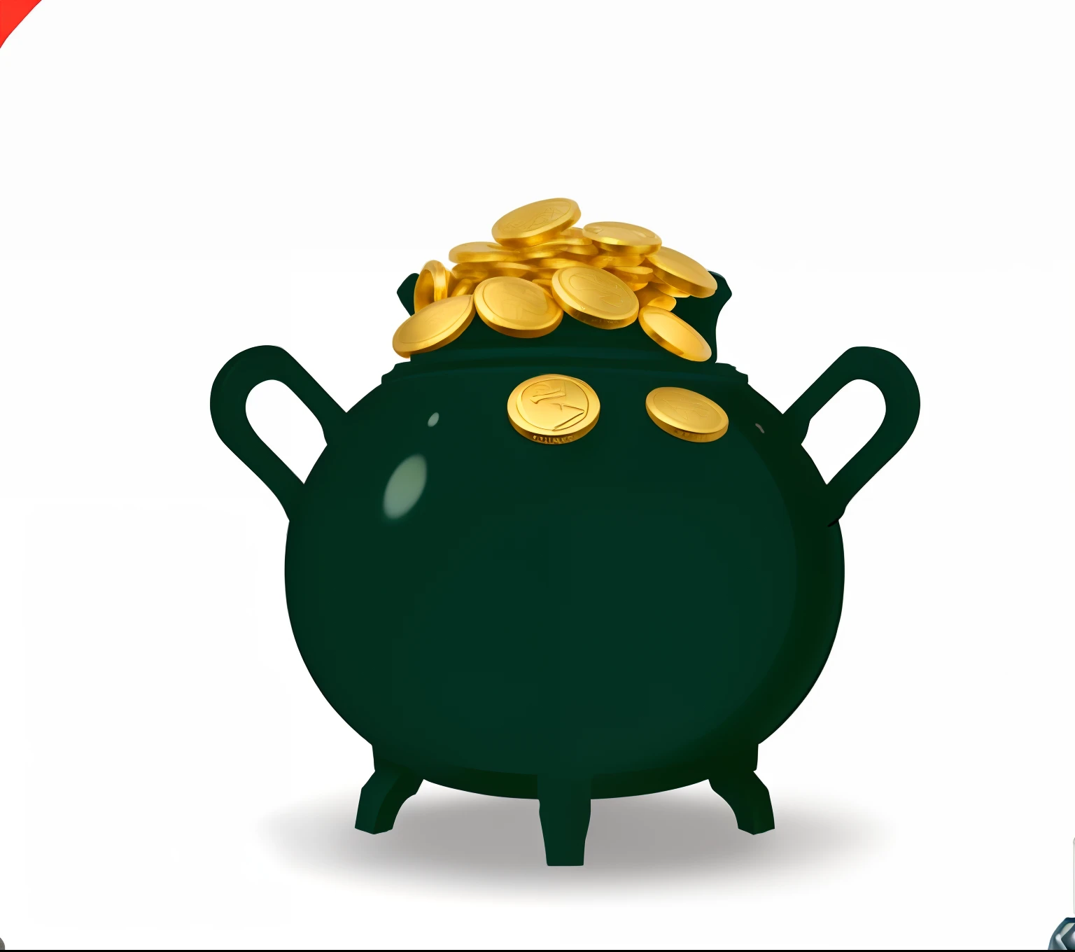 um close up de um .jare de moedas de ouro em um fundo branco, .jares de ouro, bubbling cauldron, com muitas moedas de ouro, panela, bubbling cauldron!, .jar, moedas de ouro, com pilhas de moedas ao seu redor, Directed by: Ivan Mrkvička, magical cauldron, 🔞🤡, moeda, dinheiro, cauldrons