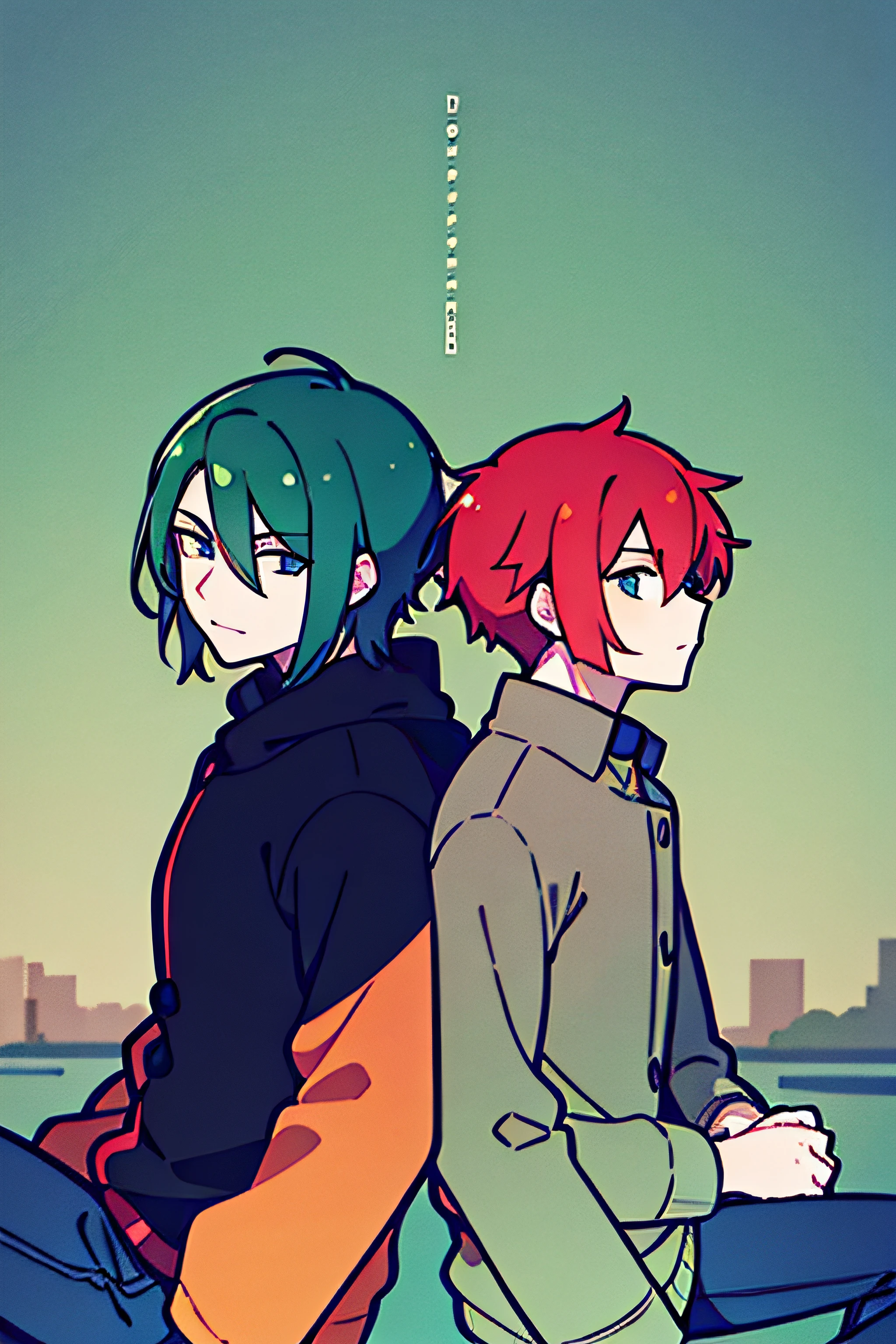 2men.greenhair.blueeyes. redhair.blackeyes
