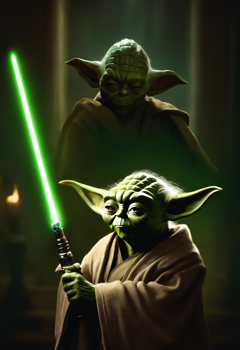 Mestre Yoda classic , Star Wars, character, realistic
