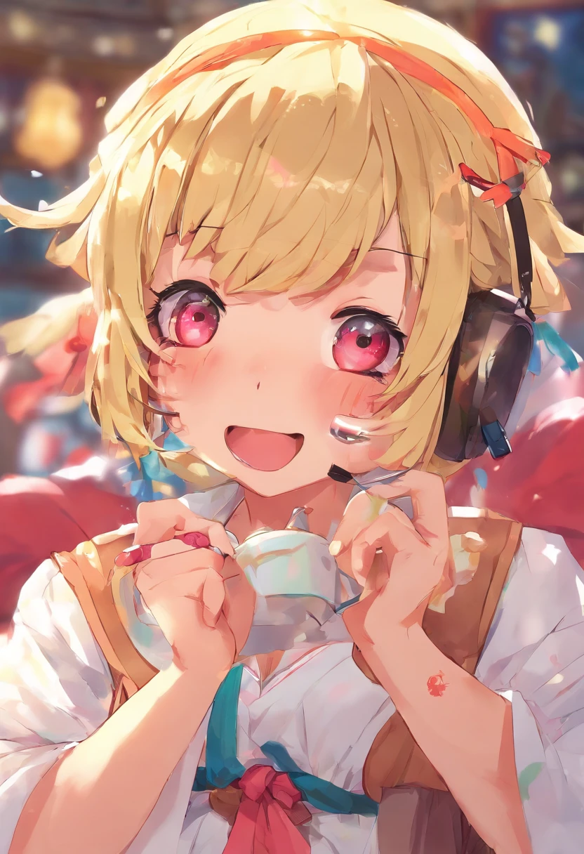 Himiko Toga、masturbation、feels good、put out the tongue、barechested、Close one eye、A sexy