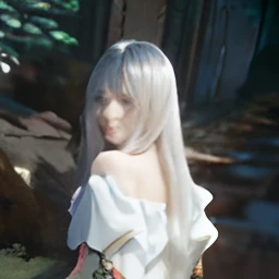 Skyland temple, look back, look over shoulder, (Ultra Realistic), (Illustration), (Increased Resolution), (8K), (Extremely Detailed), (Best Illustration), (Beautiful and Detailed Eyes), (Best Quality), (Ultra Detailed), (Masterpiece ), ( wallpaper), (detailed face), solo, 1 girl, fine details, detailed face, deep shadows, low key, pureerosfaceace_v1, smiling, long hair, 46 points oblique bangs