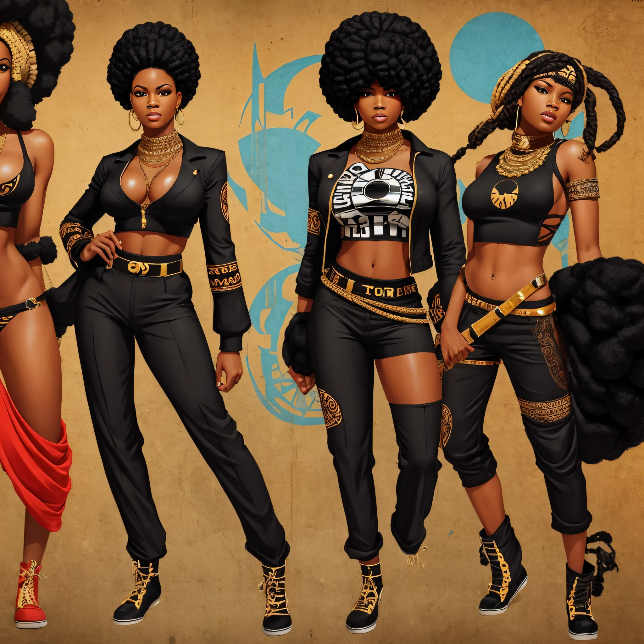 black power, roupa afrofuturista