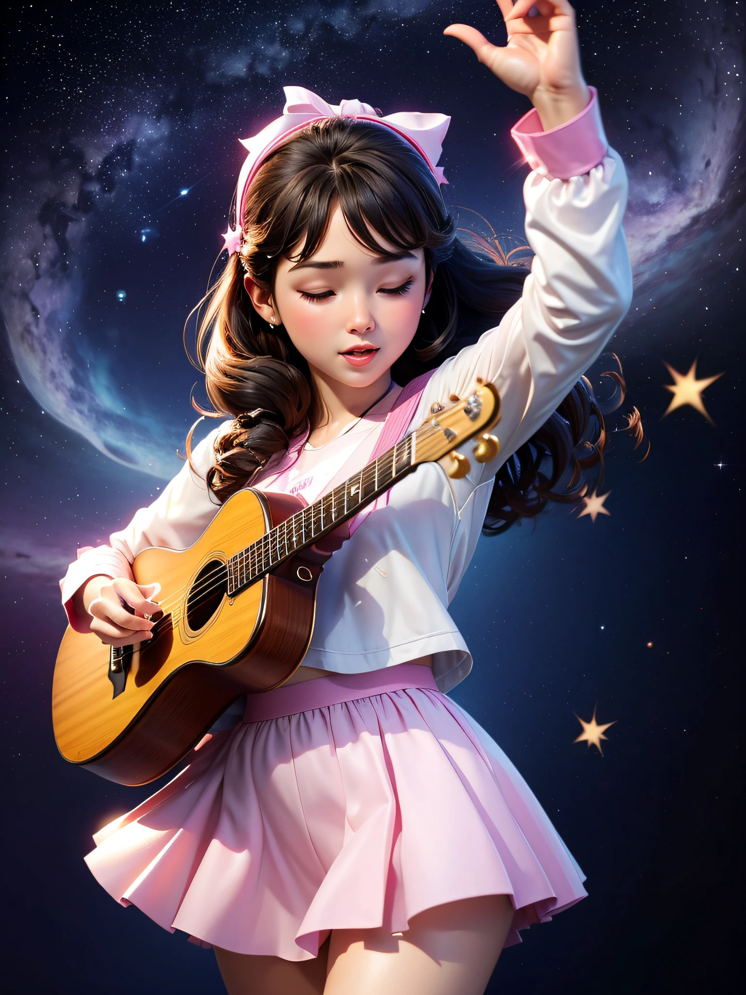 background, like a sweet serenade,
In this groove, baby, no need to be afraid.
Love's the melody, and we're the stars of the show