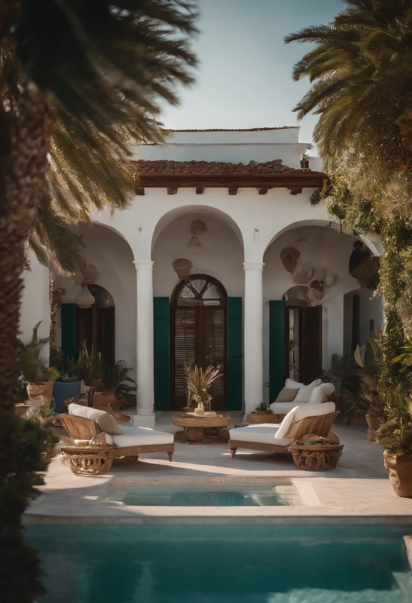 mediterrean villa tropical sea