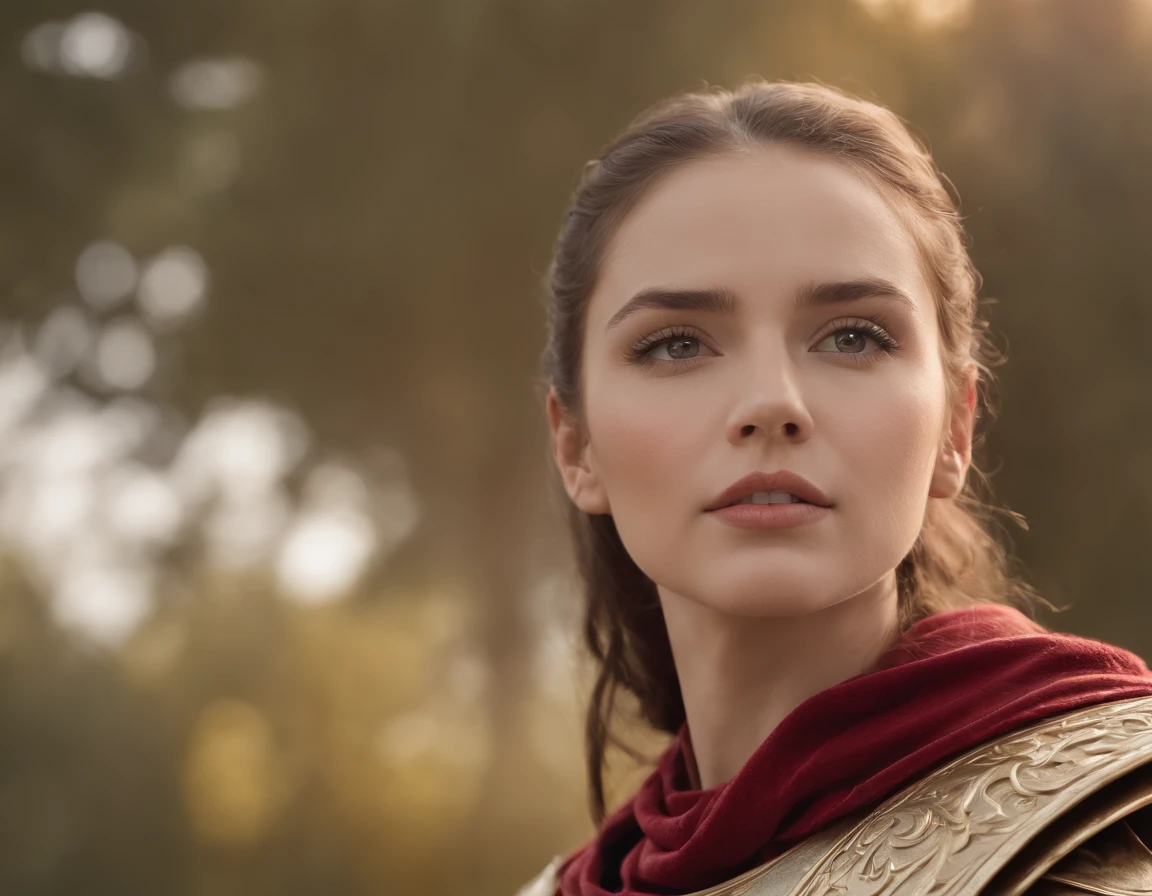 Professional 3D rendering, realista;1.3 ,soft features, corpo inteiro ,Rei com barba com coroa de ouro, lutando com uma espada larga, bravamente, with magnificent armor with a red cape,olhos azuis bem detalhados, Sunset background, com ventos soprando em seus cabelos e capa,rosto detalhado, fotografia realista,