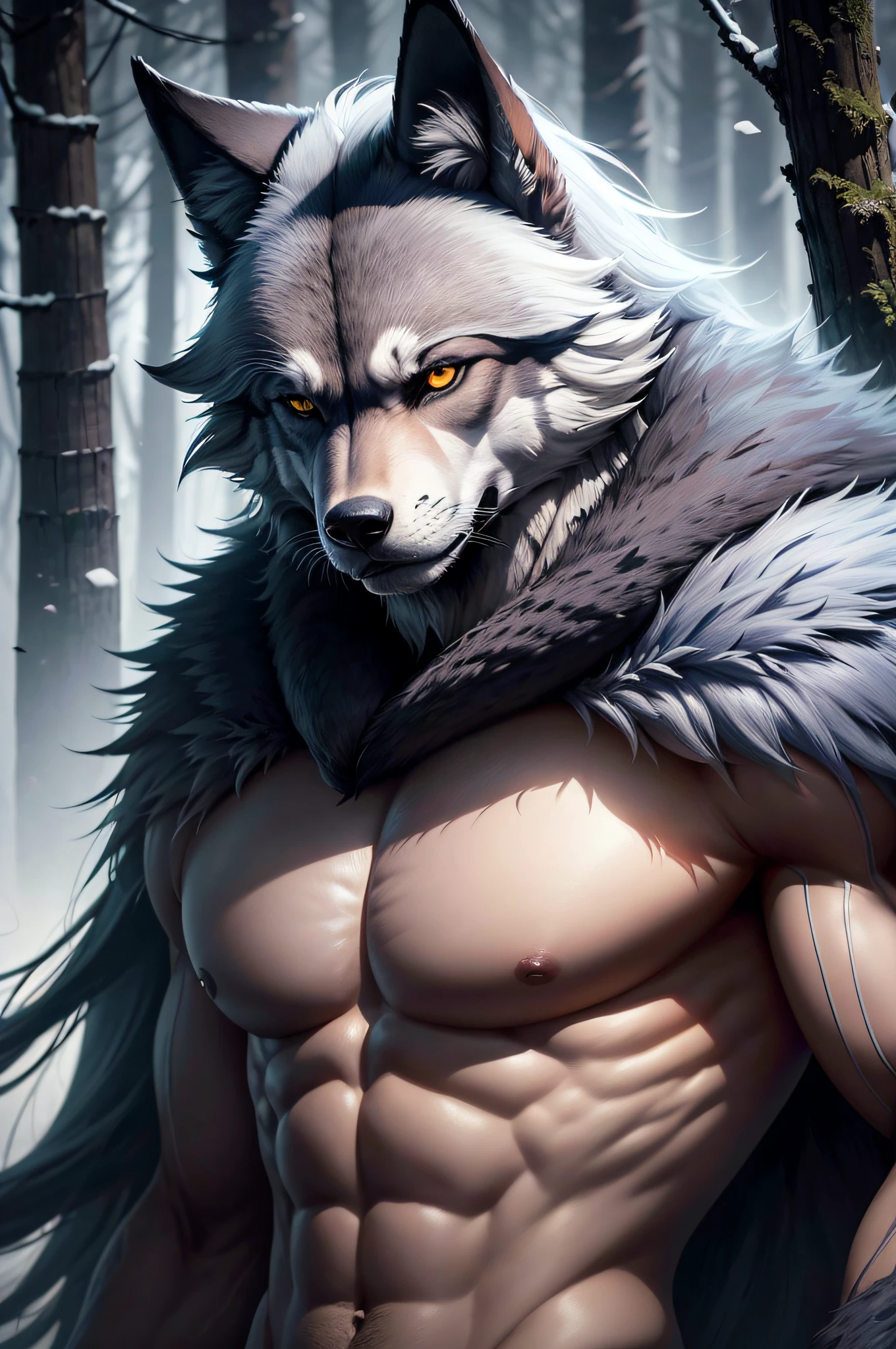 (La mejor calidad,Altas Resoluciones:1.2),Ultra detallado,(realista:1.37)
un gran, Lobo blanco agresivo, mostrando todos sus grandes dientes, extremadamente detallado y con mucho pelaje, standing in a threatening pose
oil, Estilo realista, Retratos
colores vibrantes, with a dominant cool color palette, enfatizando los tonos de azul y gris
suave, fuzzy lighting, proyectando largas sombras sobre el pelaje del lobo
ojos detallados, mirada intensa, conveying a sense of power and ferocity
Sharp focus, capturing every strand of skin and the fine details of the wolf's anatomy
Dense forest as background, with tall trees and a misty atmosphere, adding an air of mystery
The wolf's fur is beautifully rendered, con cada hebra meticulosamente pintada para crear una textura realista
El cuerpo del lobo es musculoso y bien definido, mostrando su fuerza y agilidad