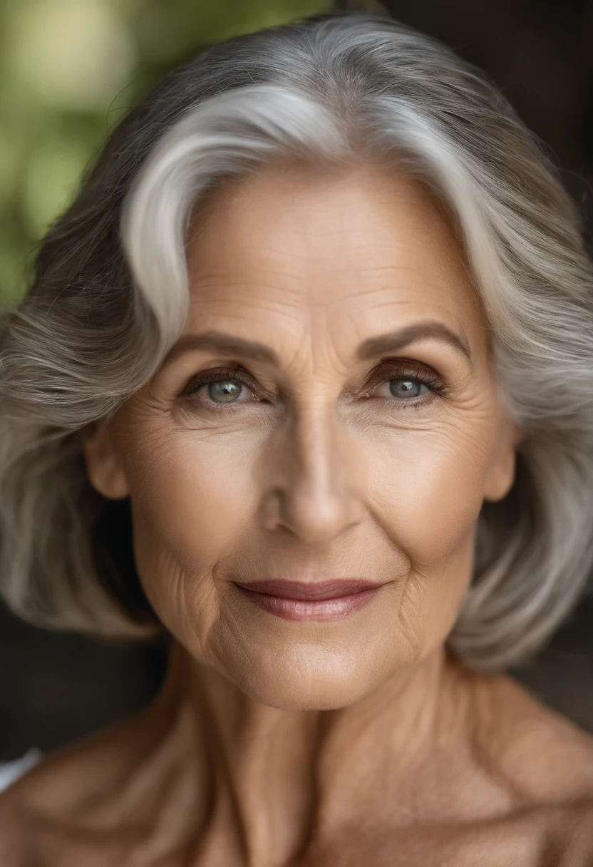 um close up do rosto de uma mulher com diferentes tipos de pele, envelhecimento, rugas e tecidos musculares, Age lines, each face defines precisely, idoso, rosto enrugado, pele enrugada, mature facial features, 7 0 anos, 70 anos, wrinkles and muscles, O olhar de um idoso, um idoso, foco em gerar o rosto