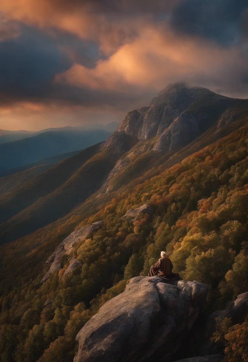 Old man on the mountain from the time of Jesus Christ
