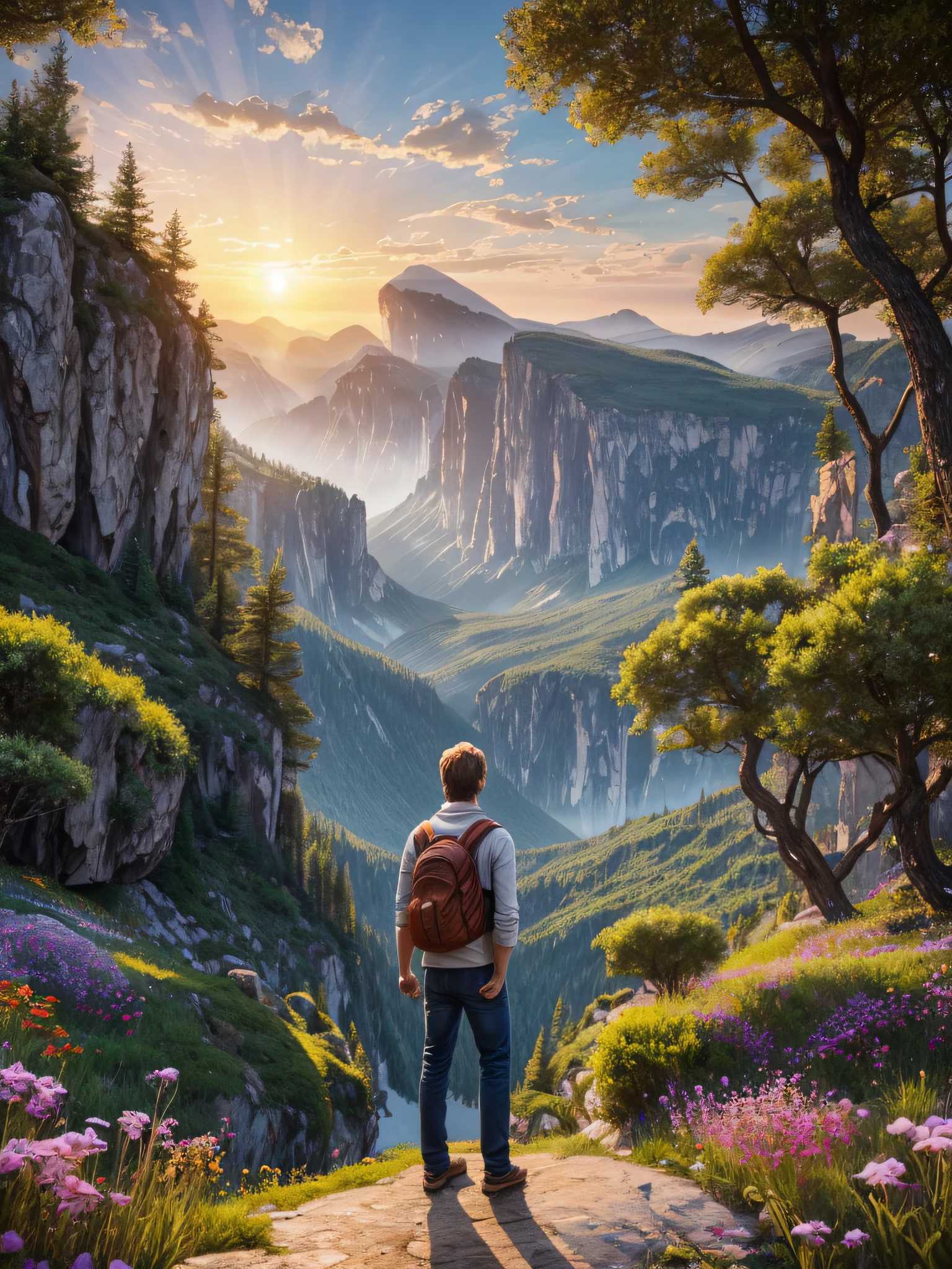 (best quality,4k,highres,ultra-detailed),Lucas, a passionate and adventurous young man, finds himself lost in the vast world of the internet. As he embarks on this journey of love and self-discovery, little does he know the extraordinary experiences that await him in this virtual realm. With each click and scroll, the pixels come alive, forming a vibrant tapestry of interconnected stories and emotions. The digital landscape unfolds before Lucas' eyes, revealing breathtaking landscapes, awe-inspiring architecture, and enchanting characters that seem to leap off the screen.
Every scene is meticulously crafted, like an exquisite oil painting, with vivid colors and sharp focus capturing the essence of each moment. The visual quality is nothing short of a masterpiece, evoking a sense of realism and photorealism. The light dances playfully, casting dynamic shadows and illuminating the details that make each pixel come alive.
In this virtual world, Lucas encounters a diverse and eclectic cast of characters, each with their unique appearance and personality. They captivate him with their beautiful detailed eyes, expressive lips, and intricate facial features. Whether it's the piercing gaze of a mysterious stranger, the infectious laughter of a newfound friend, or the tender embrace of a loved one, every emotion is conveyed with utmost realism and precision.
Amidst his journey, Lucas stumbles upon a hidden oasis of love and companionship, where he finds solace and connection. The warm, golden hues envelop the scenes, evoking a sense of romance and nostalgia. The intimate moments shared between Lucas and his newfound love interest are bathed in soft, ethereal lighting, as if time stands still in this cyber realm of emotions.
The landscapes that unfold before Lucas' eyes are vast and awe-inspiring. Majestic mountains pierce through the clouds, their peaks adorned with delicate snow. Lush green meadows stretch as far as the eye can see, dotted with vibrant wildflowers that