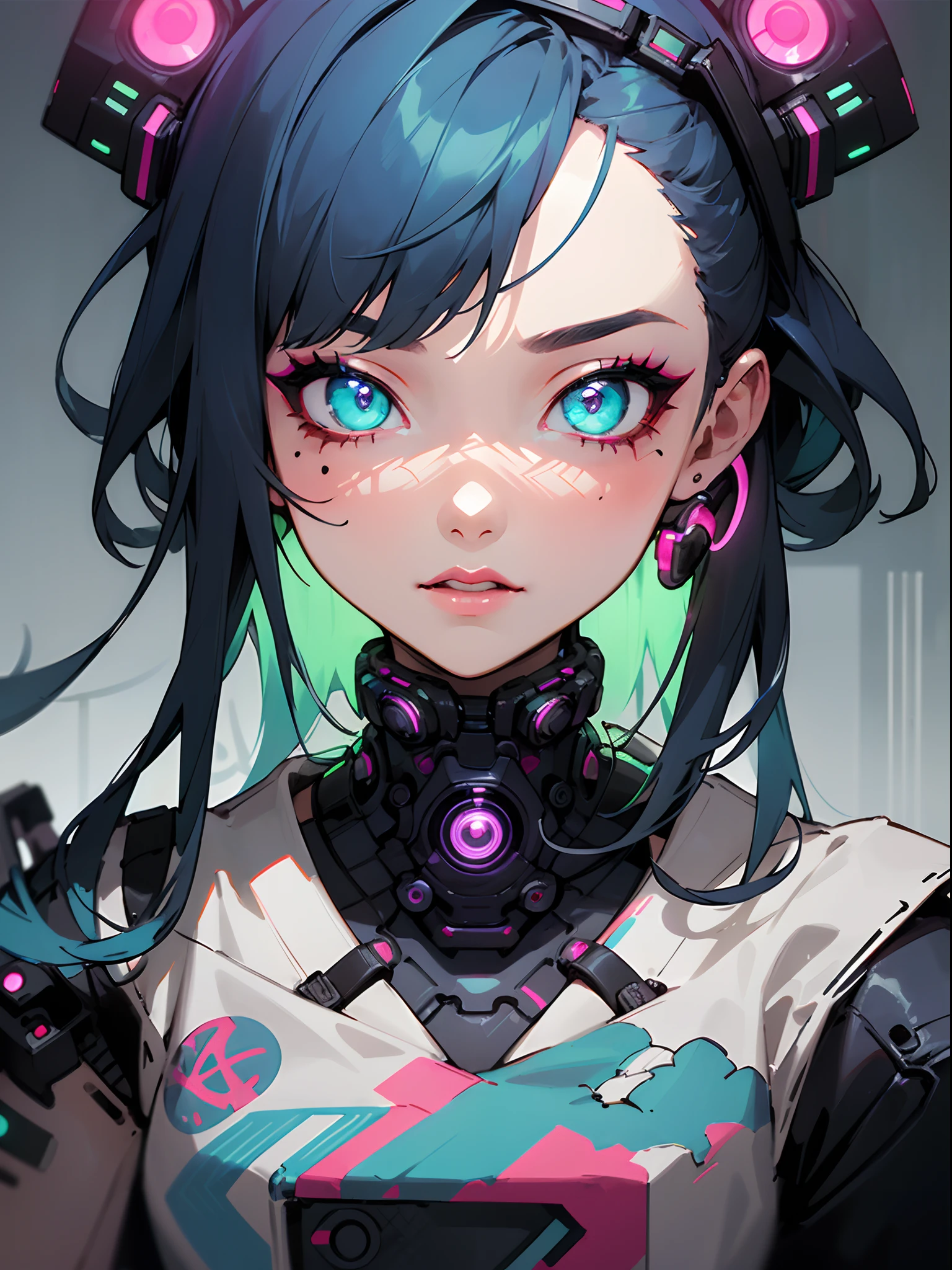 (best quality, ultra detailed), inkpunk, 1girl, dskinkpunk, <lora:Duskfall_InkPunk:1>, vivid,