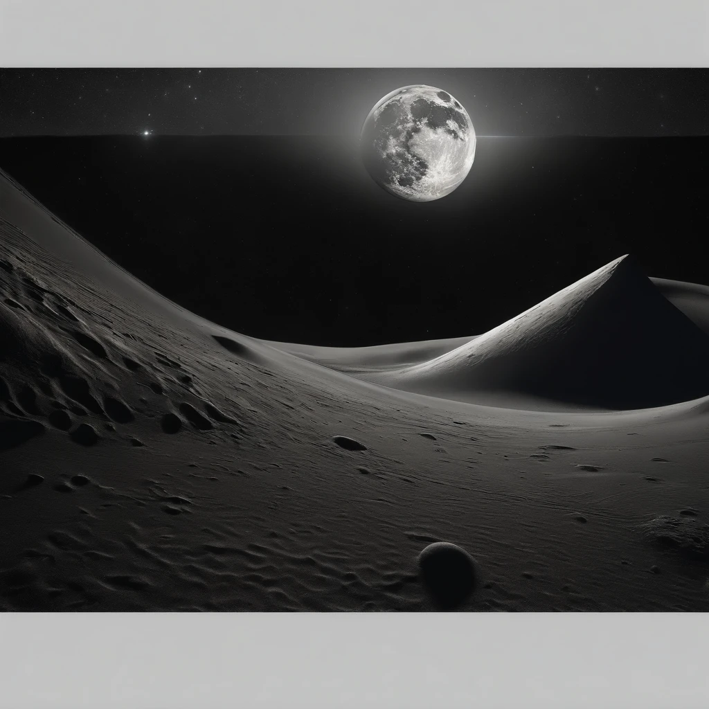 Master Parts、Superior Quality、superior image quality、The 8k quality、Beautiful pictures of the starry sky、magnifica、Arched Milky Way:1.25、Alafed view of Earth from the lunar surface:1.25, Lunar surface, space photo, on the moon, moon background, moon background, on the moon, Lunar soil, space photo, moonscape, Focus on the Moon, On Moon, Numerous craters, Seeing the Earth from the surface of the moon:1.9, big earth in the sky:1.9, Space Battleship Yamato:1.9