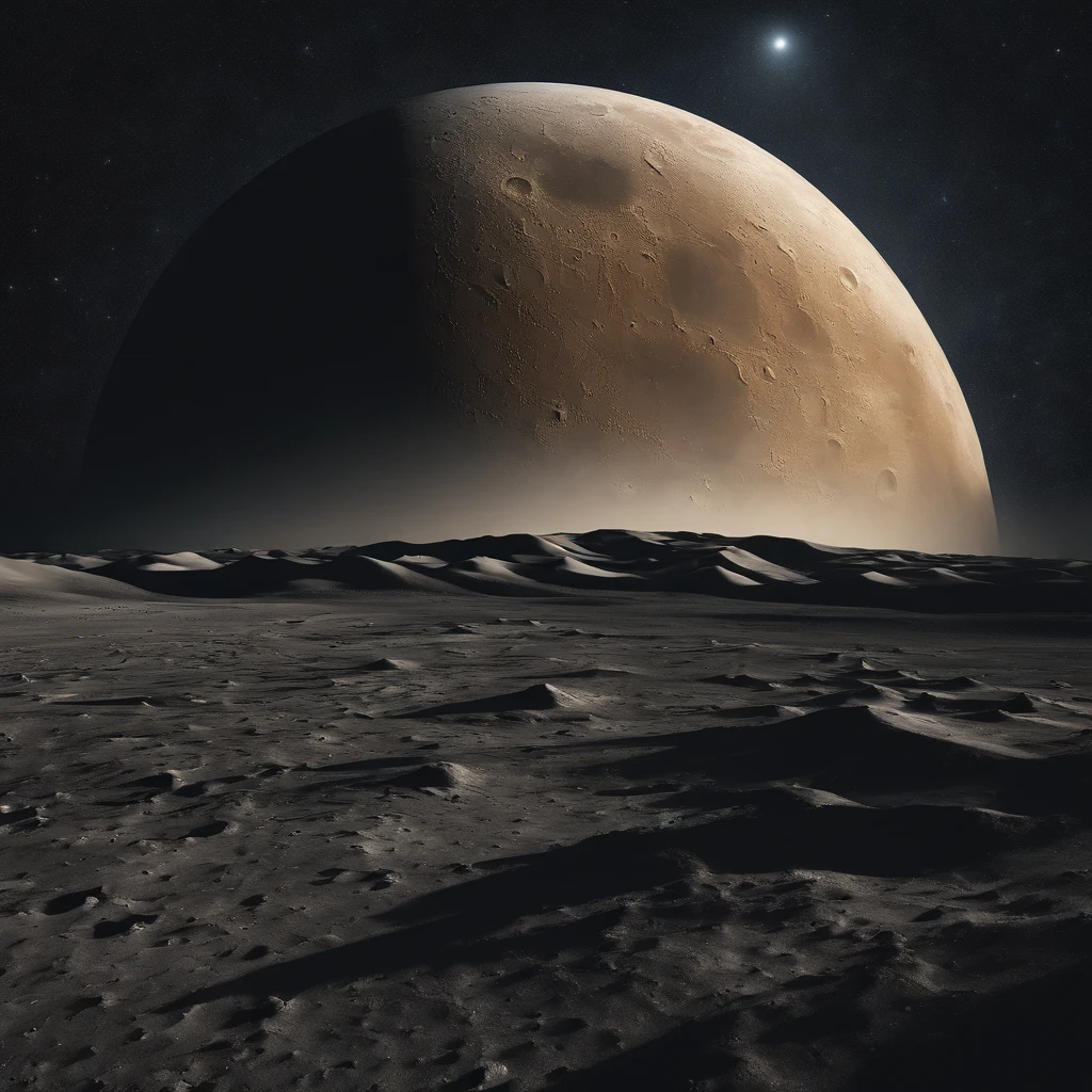 Master Parts、Superior Quality、superior image quality、The 8k quality、Beautiful pictures of the starry sky、magnifica、Arched Milky Way:1.25、Alafed view of Earth from the lunar surface:1.25, Lunar surface, space photo, on the moon, moon background, moon background, on the moon, Lunar soil, space photo, moonscape, Focus on the Moon, On Moon, Numerous craters, Seeing the Earth from the surface of the moon:1.9, big earth in the sky:1.9, monochrome:1.9