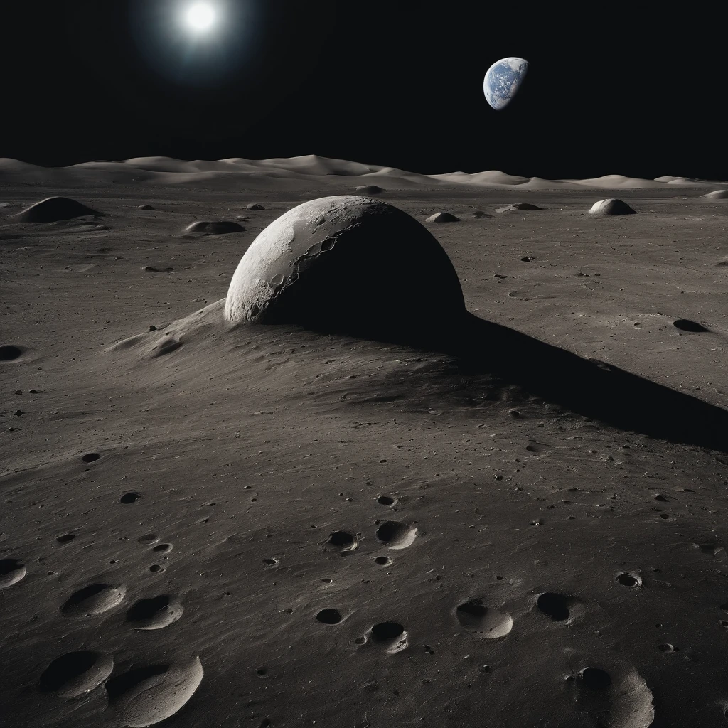 Master Parts、Superior Quality、superior image quality、The 8k quality、Beautiful pictures of the starry sky、magnifica、Arched Milky Way:1.25、Alafed view of Earth from the lunar surface:1.25, Lunar surface, space photo, on the moon, moon background, moon background, on the moon, Lunar soil, space photo, moonscape, Focus on the Moon, On Moon, Numerous craters, Seeing the Earth from the surface of the moon:1.9, big earth in the sky:1.9, monochromes:1.9