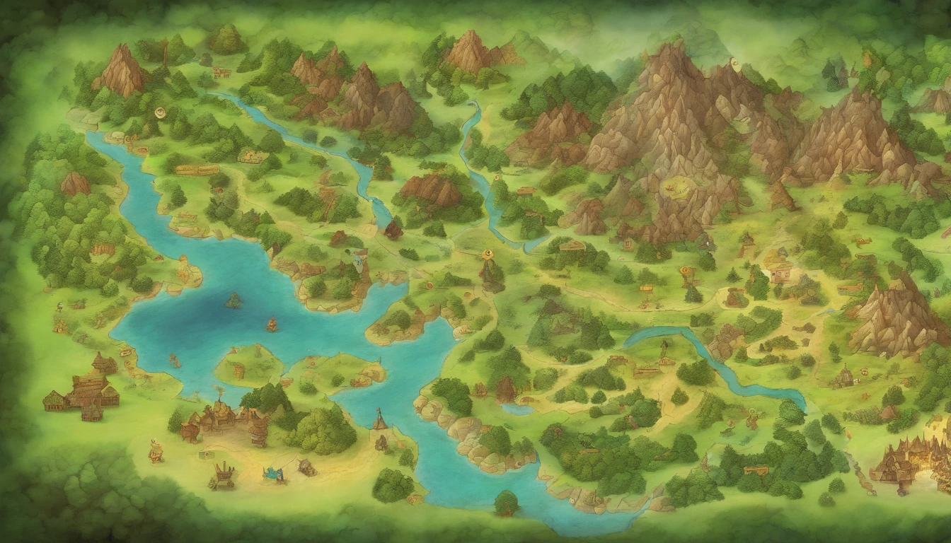 Map of a fantasy world