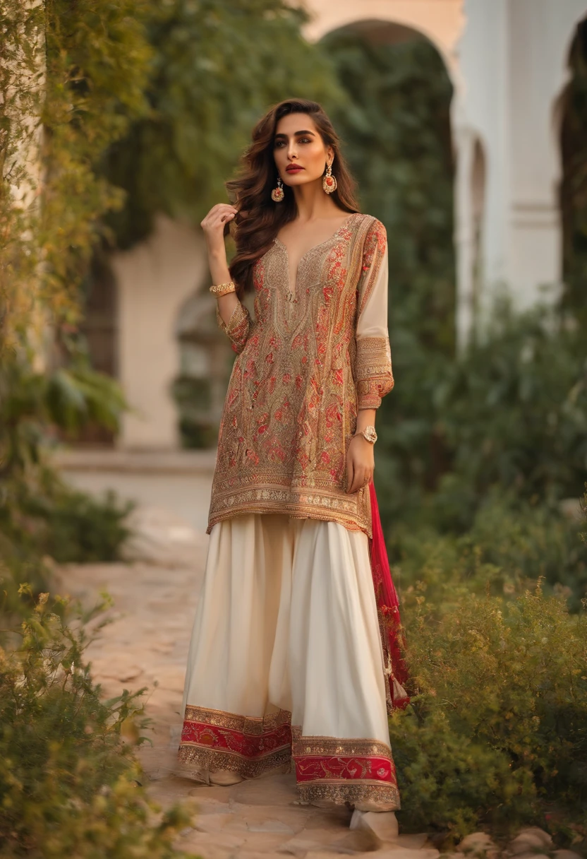 A Turkish Fashion influencer exploring sustainable fashion choices in Pakistan,Mewhish HAyat