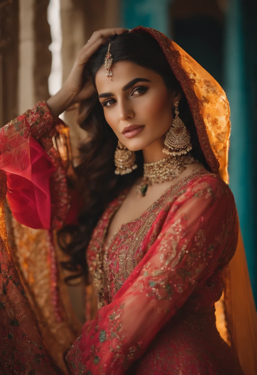 A Turkish Fashion influencer exploring sustainable fashion choices in Pakistan,Mewhish HAyat