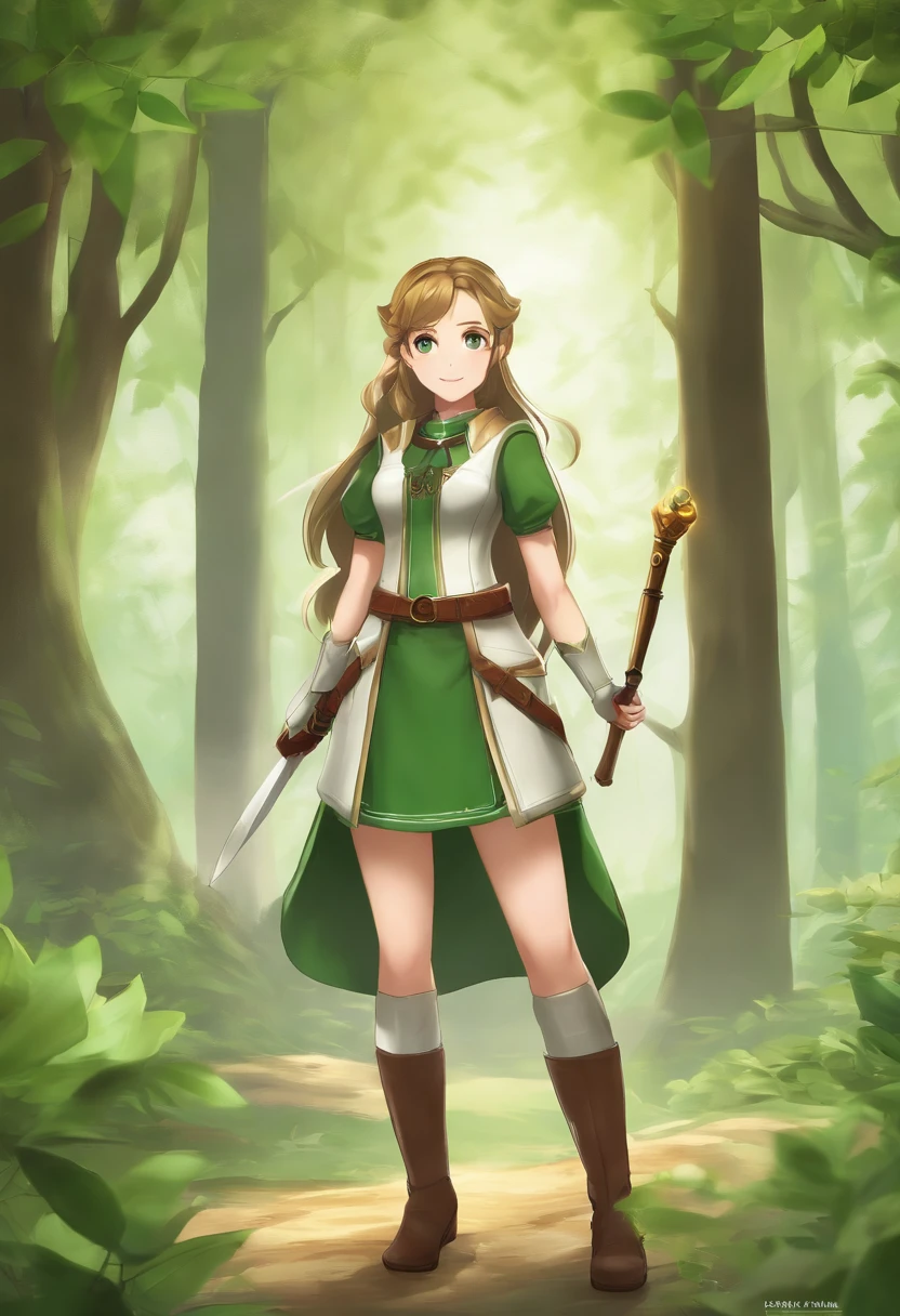 Main Character: Leafa Evergreen Age: Date of Birth: May 5 Eye Color: Deep green Hair Color: Chestnut brown, long and wavy Height: 5'6" (168 cm)
Goals: Leafa Evergreen's primary goal is to protect and preserve nature from those who seek to harm it. She feels a deep connection to the environment and is determined to keep it safe for future generations. Her other goal is to help people understand the importance of living in harmony with the natural world.
Clothes: Leafa wears a forest-green, knee-length dress that shimmers like leaves in the wind. Leafa also wears knee-high brown boots and fingerless gloves adorned with intricate leaf patterns.
Personality:
Compassionate: Leafa is deeply compassionate, caring for both the natural world and the people in her life. She's always ready to lend a hand to those in need and empathizes with their struggles.
Determined: She possesses unwavering determination in her mission to protect nature. Leafa is not easily discouraged and will go to great lengths to achieve her goals.
Optimistic: Despite the challenges she faces, Leafa maintains an optimistic outlook. She believes in the power of positive change and encourages others to join her cause.
Resilient: She's resilient in the face of adversity and won't back down from a fight when the environment is at stake.
Curious: Leafa has a curious nature and is always eager to learn more about the natural world. She spends her free time exploring forests, studying plants and animals, and seeking out ancient knowledge about the environment.
Eco-conscious: She practices what she preaches and lives a sustainable lifestyle. Leafa recycles, conserves energy, and promotes eco-friendly practices among her friends and community.
Team Player: Leafa values teamwork and often collaborates with other magical girls who share her goals. Together, they form a powerful force for protecting the environment.