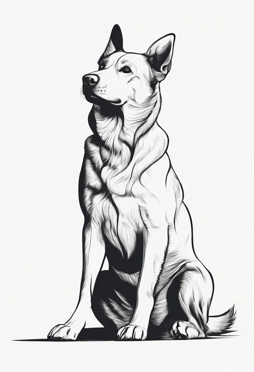 one dog