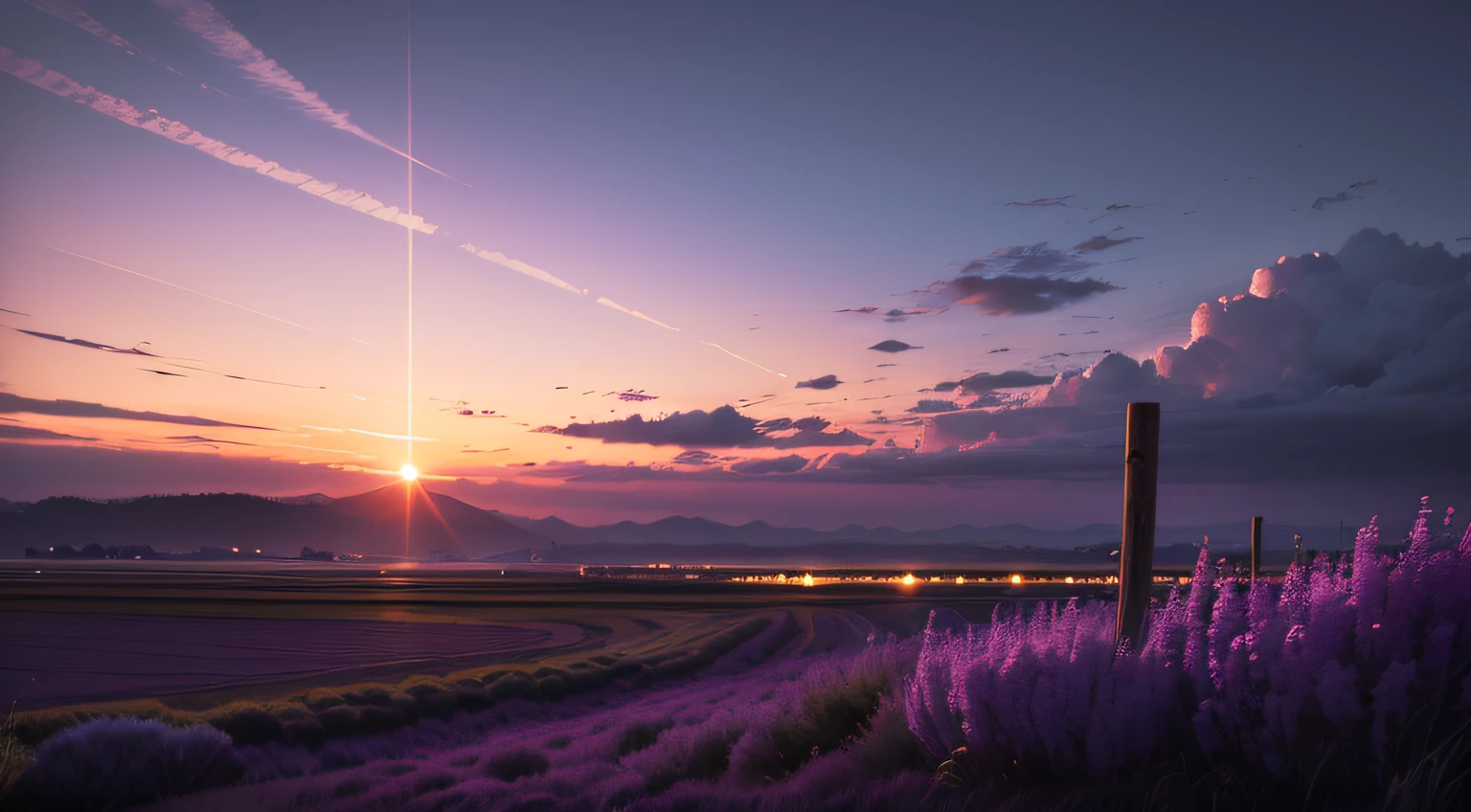 Purple sky