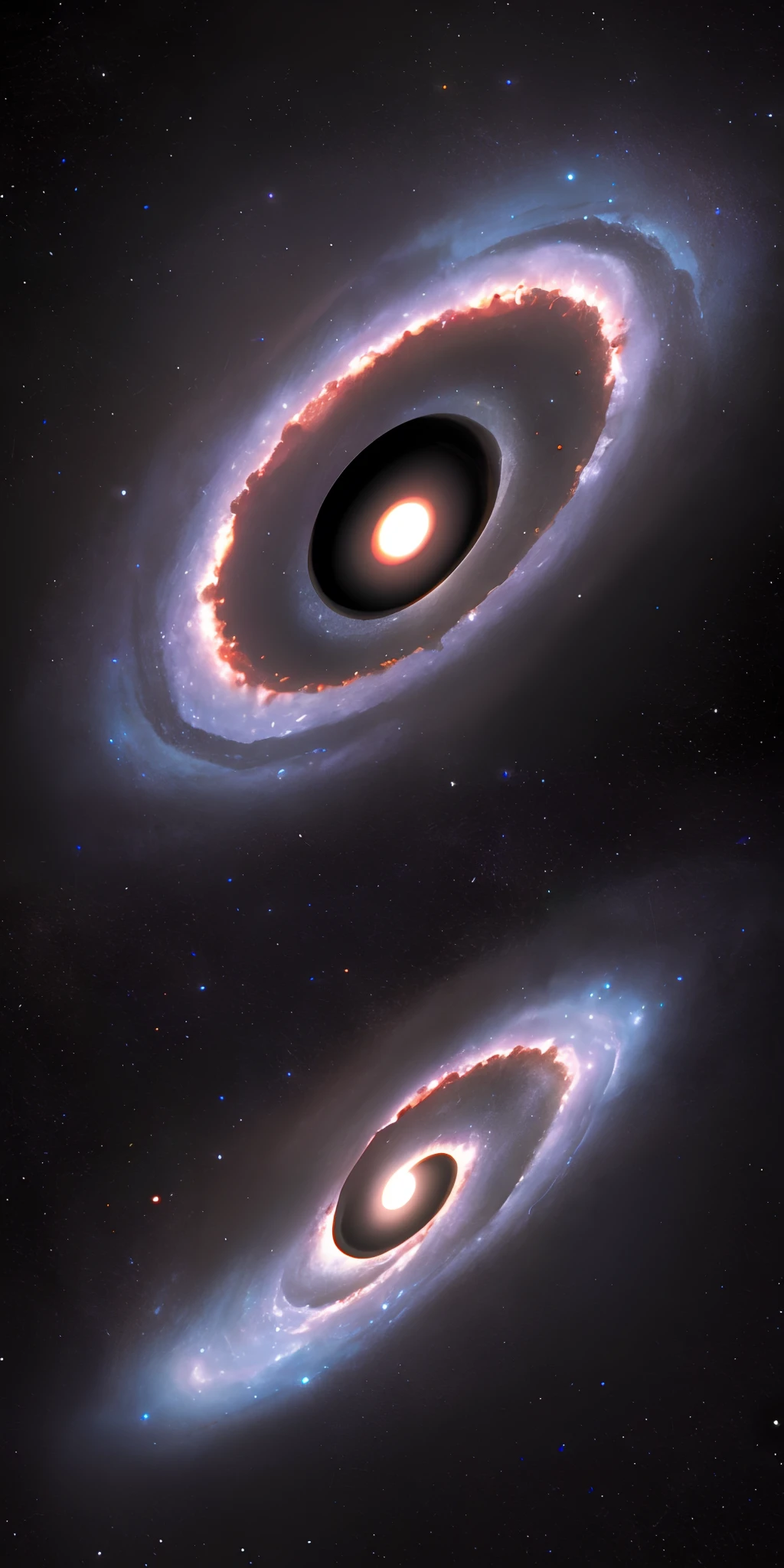 An amazing creation, Unsurpassed quality, Highest 8K resolution, Fantastic depth of field, HDR, Photorealistic embodiment of a black hole in space, with stunning detail and complexity, ready to decorate the wall of your room, personifying the universal mystery, cosmic beauty, Galactic Vortex, sparkling stars, Mysterious planets, Astronomical performance, Incredible foggy formations, A mesmerizing black hole, framed by the solar system, gone to the bank for eternal inspiring memory.
