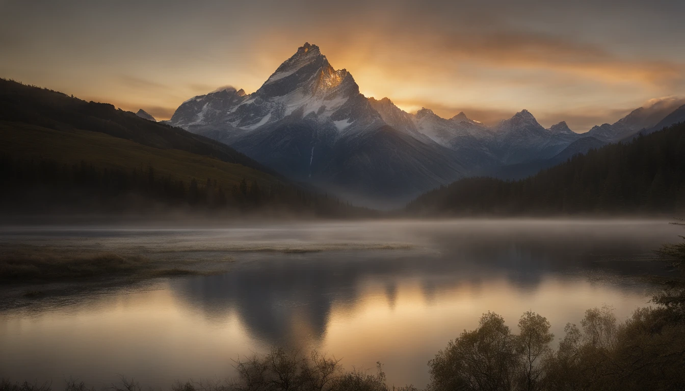 (best quality,4k,8k,highres,masterpiece:1.2),ultra-detailed,(realistic,photorealistic,photo-realistic:1.37),sacred geometry,transcendent mountain peak,serene mountain landscape, merkaba dancing in the sky, above the man's head, sunlight illuminating the sacred patterns,ascend to higher dimensions,transcendental energy radiating from the mountain,majestic mountain range bathed in golden light,harmonious blend of sacred symbols and nature's grandeur,awe-inspiring view from the mountain top,illuminating journey towards enlightenment,ethereal atmosphere enveloping the scene,sublime connection between nature and spirituality,serenity and tranquility merging with divine geometry.