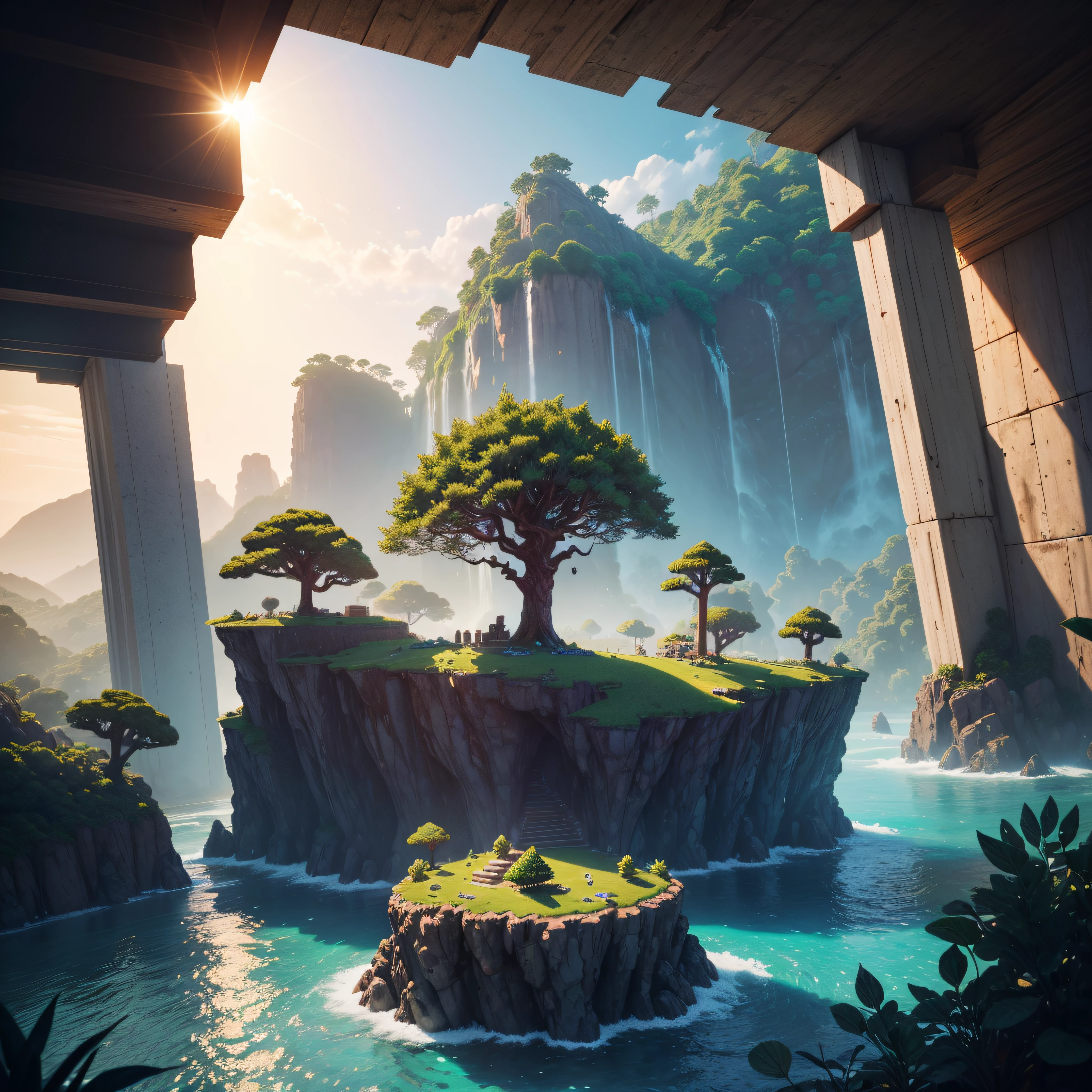 melhor qualidade,ultra-detalhado,Realistic,cena minecraft,caracteres de bloco,formas cuboides,paisagem colorida,dynamic lighting,fantastic creatures,Mining and Handicrafts,aventura,exploration,cores vibrantes,efeito de profundidade de campo,breathtaking view,Block building game,infinitas possibilidades,mundo aberto,immersive experience,estruturas prediais,Redstone Engenharia,magical potions,combate com monstros,treasure hunt,Rainbow block,Underwater exploration,giant trees,montanhas imponentes,player inventory,cavernas e cavernas,Biomas e Paisagens,Peaceful sunset,survival mode,modo criativo,Gaming Experience,dynamic weather,jogabilidade emergente,Efeitos sonoros de 8 bits
