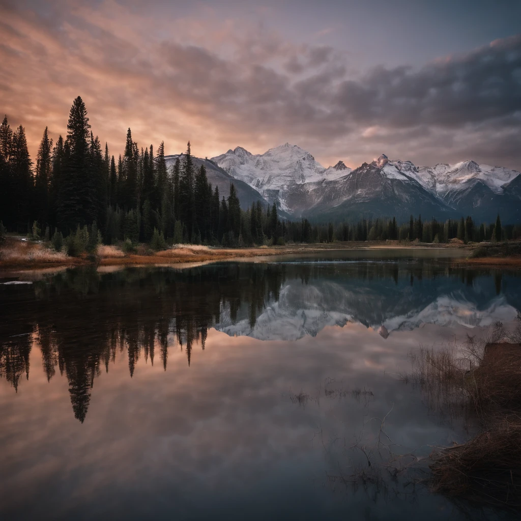 Master Parts、Superior Quality、superior image quality、The 8k quality、Beautiful pictures of the starry sky、magnifica、Snowy Alps:1.9、Arched Milky Way:1.9、Blue glowing lake:1.9